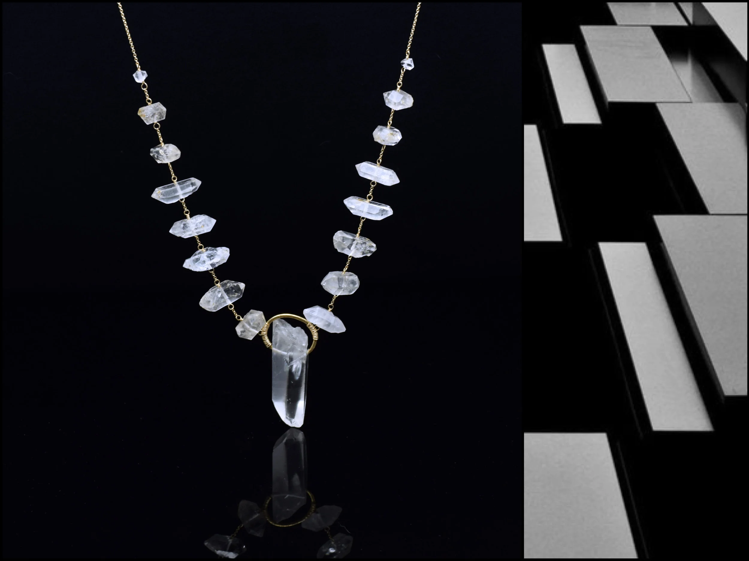 CRYSTAL GRADUATED NECKLACE