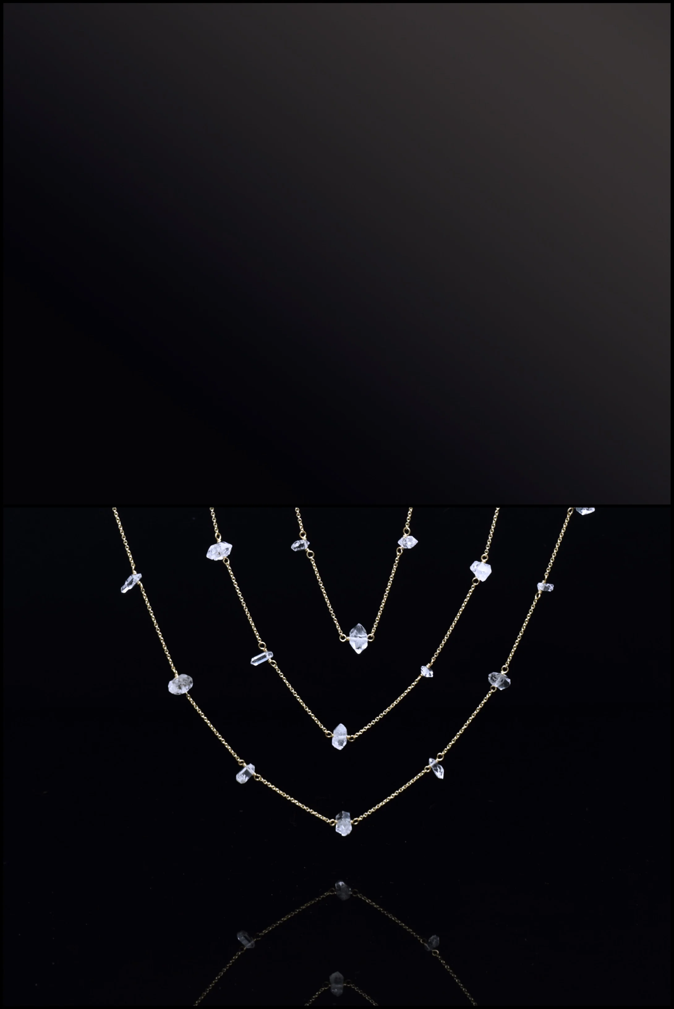 HERKIMER DIAMOND LAYERING NECKLACES
