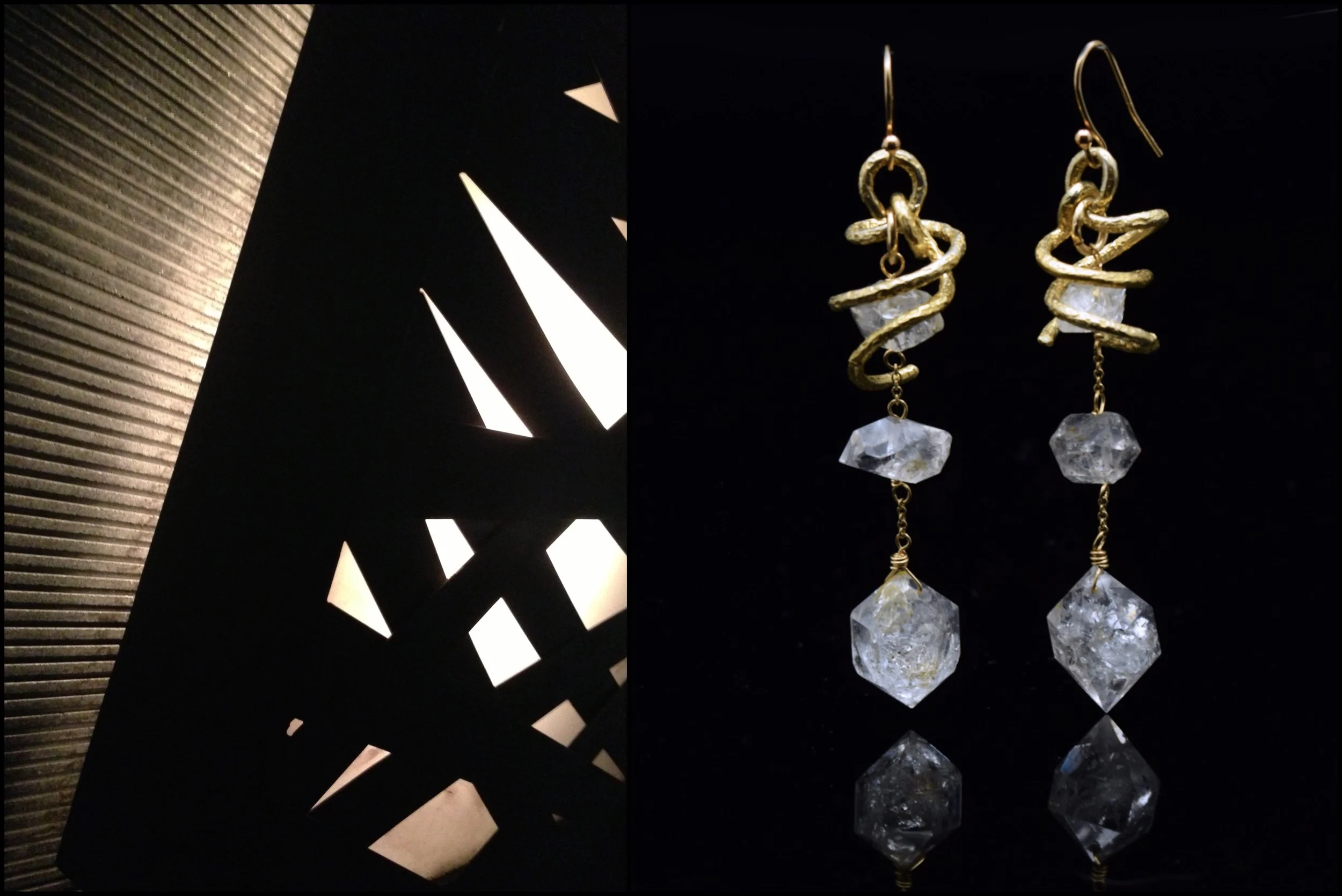 CRYSTAL TRINITY EARRING