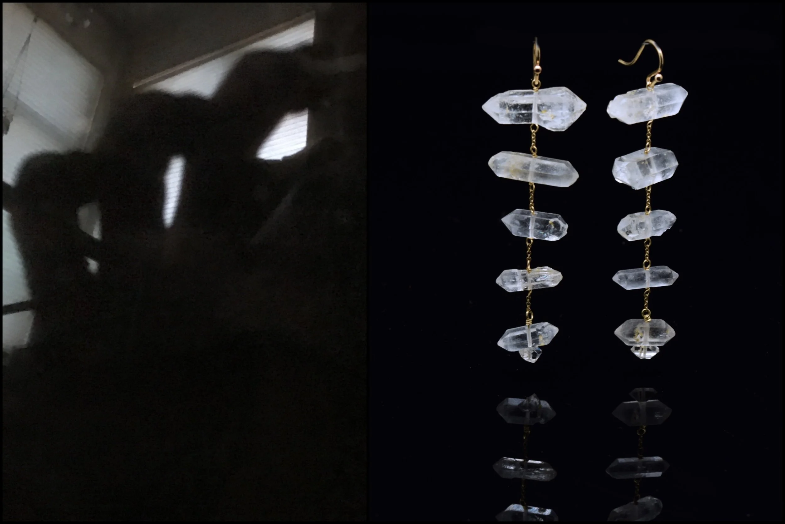 CRYSTAL ECHO EARRING 