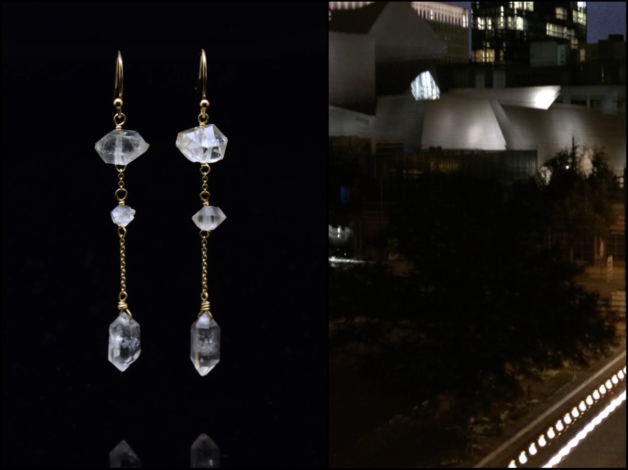 CRYSTAL RATIO EARRING