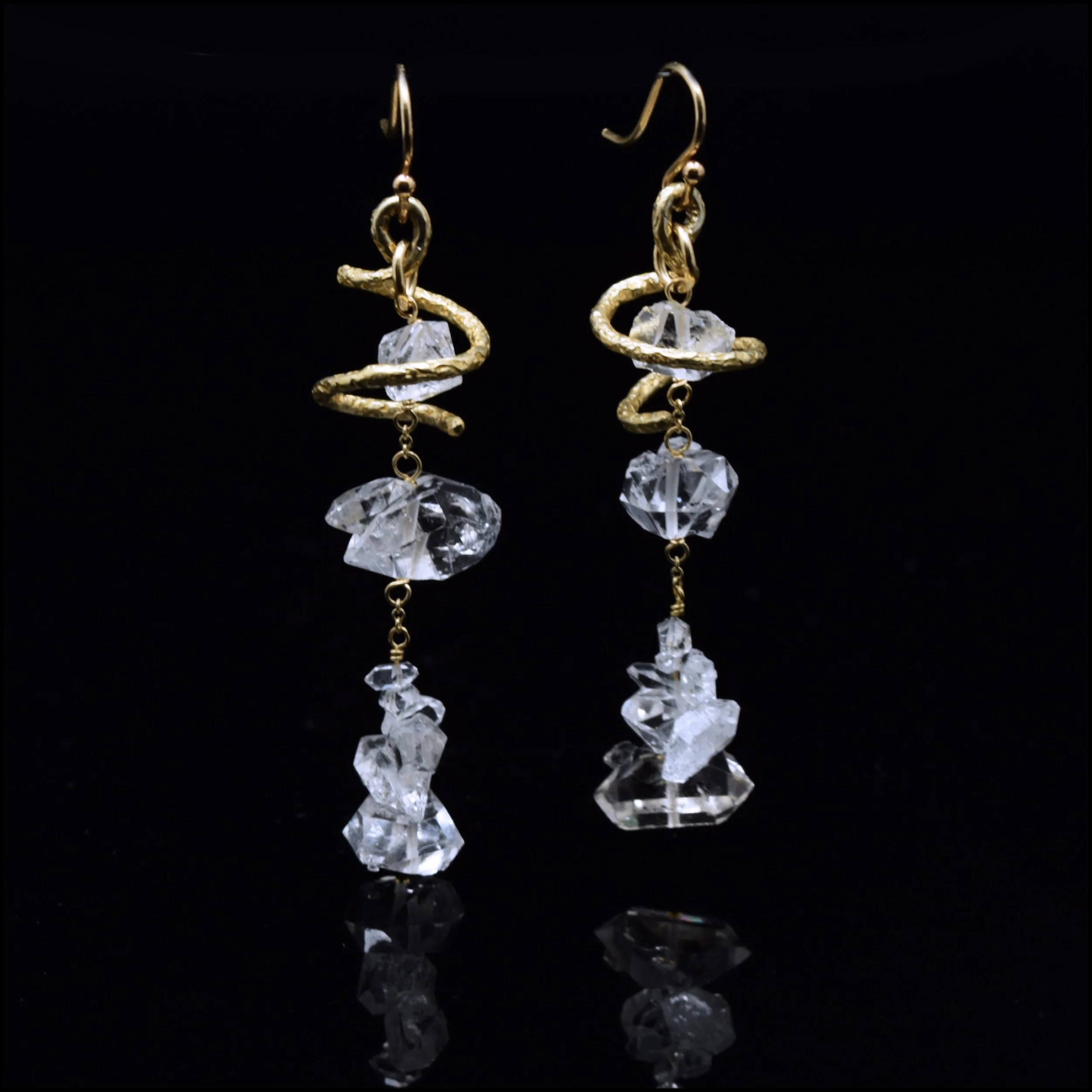 HERKIMER DIAMOND DROP EARRINGS