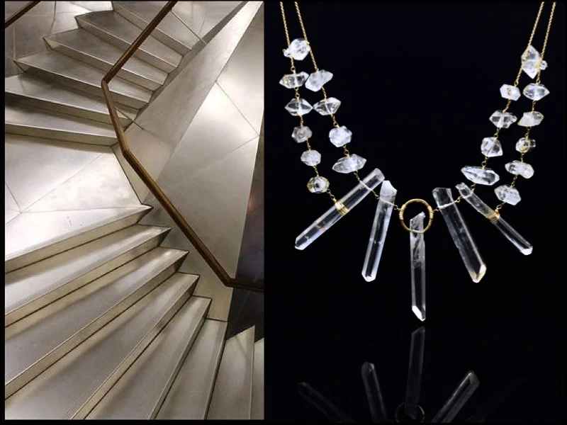 Herkimer and Crystal Quartz Necklace