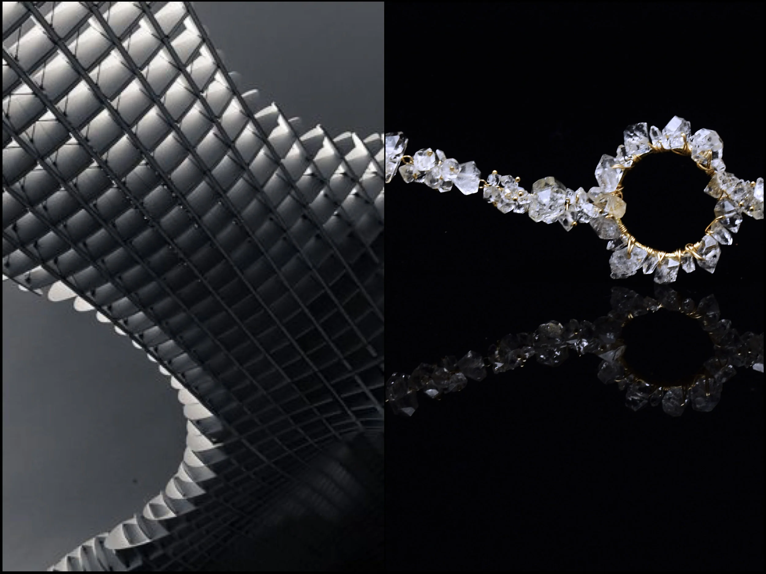 HERKIMER DIAMOND CIRCLE BRACELET