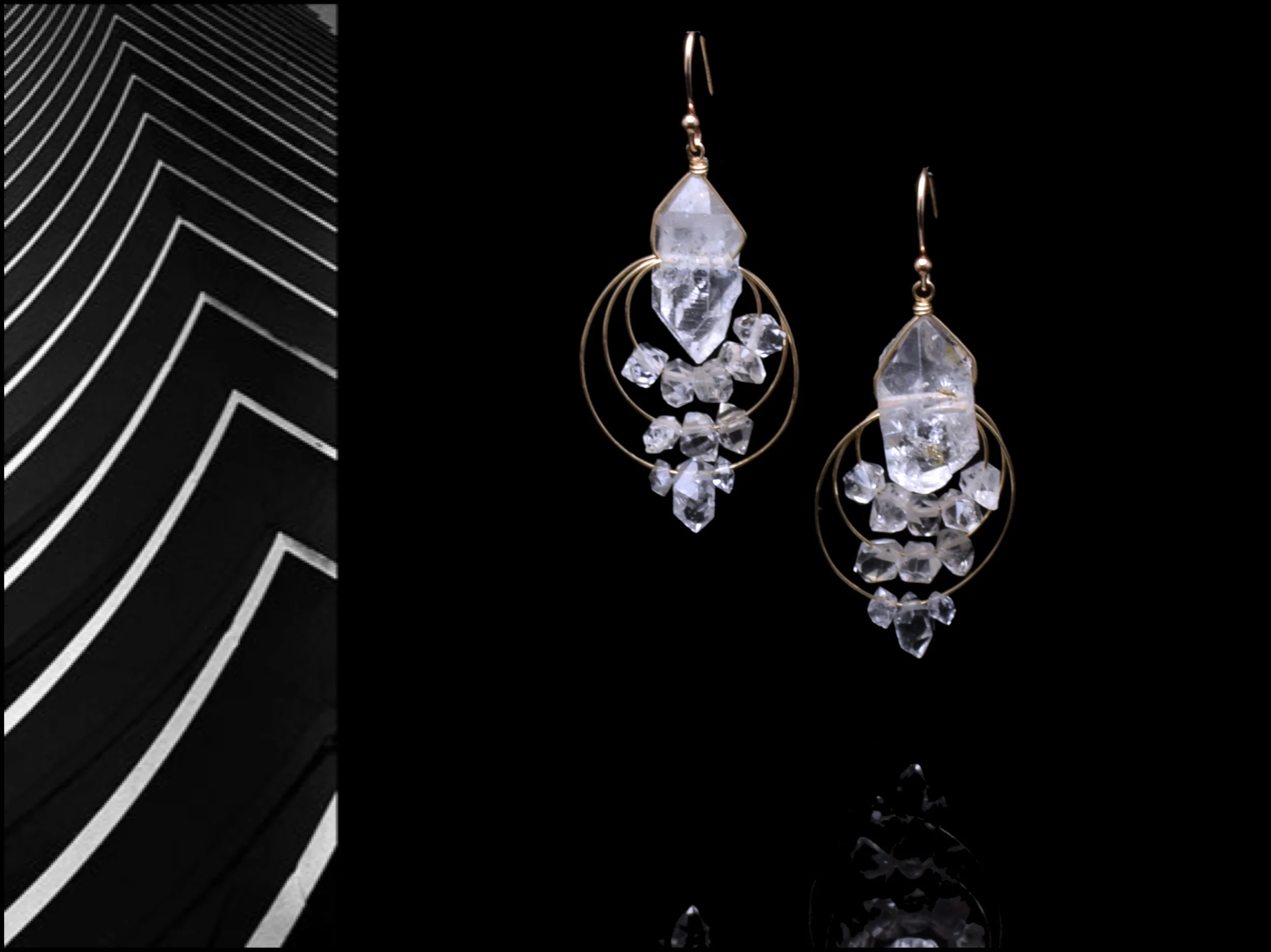 ECHO HERKIMER EARRINGS