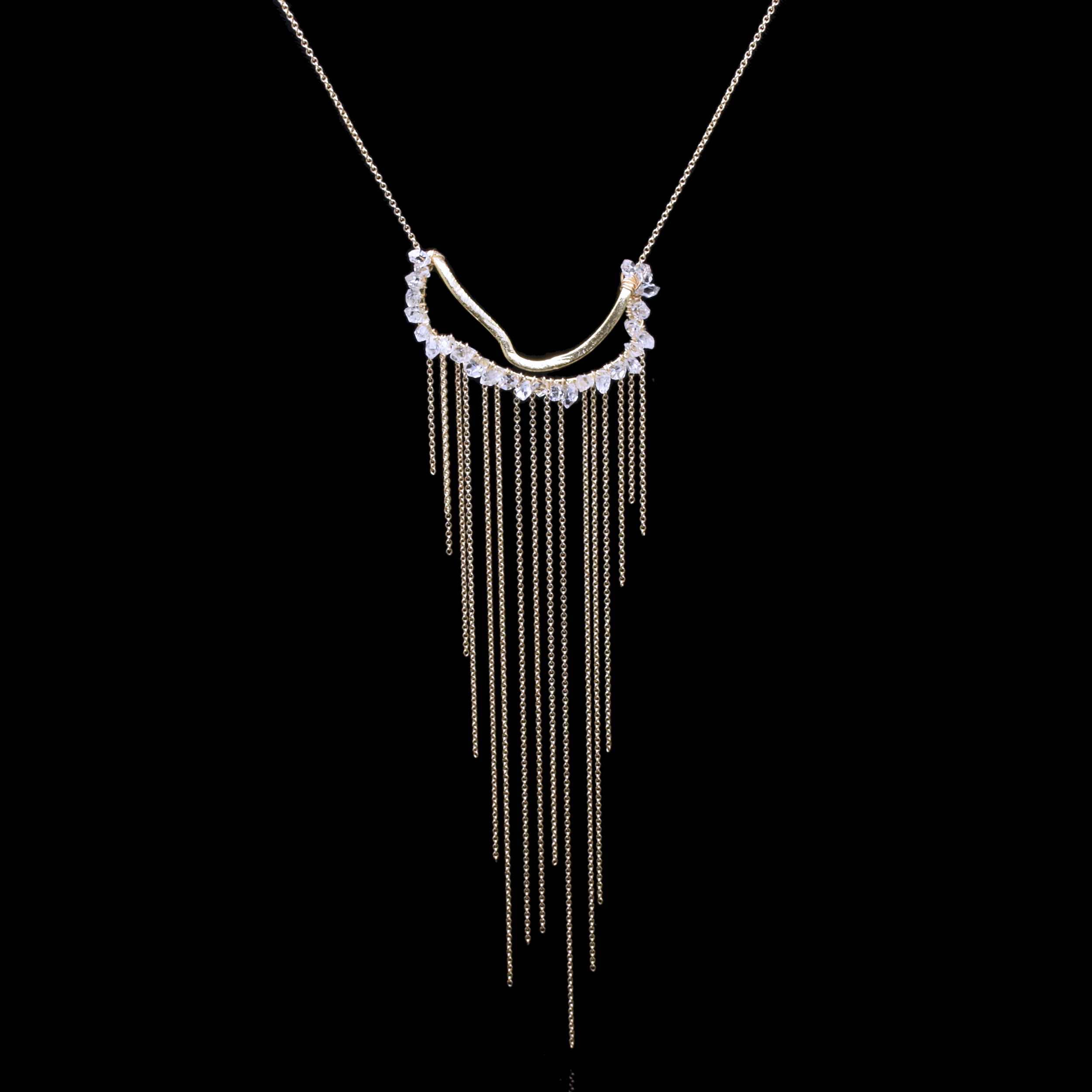 FRINGE HERKIMER NECKLACE
