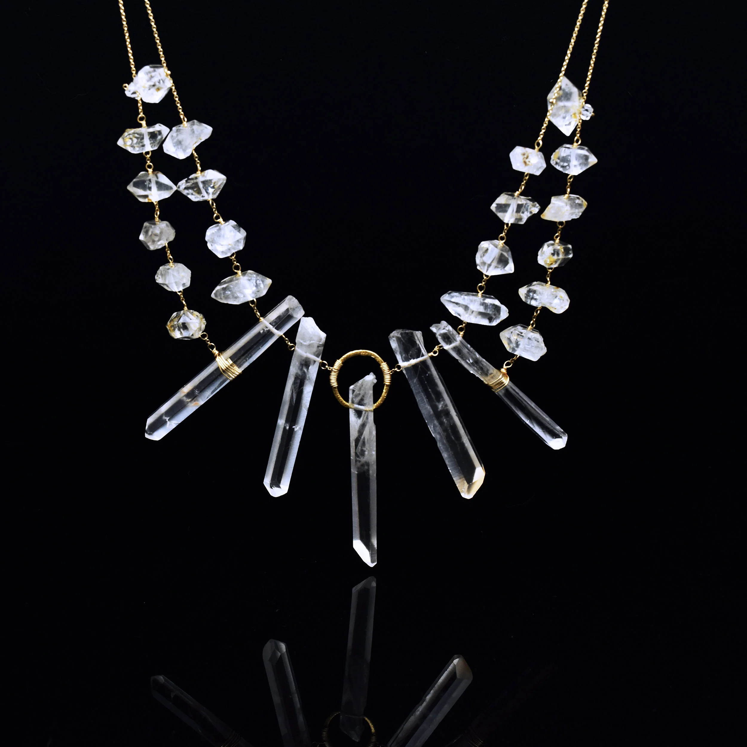 CRYSTAL STEPS NECKLACE