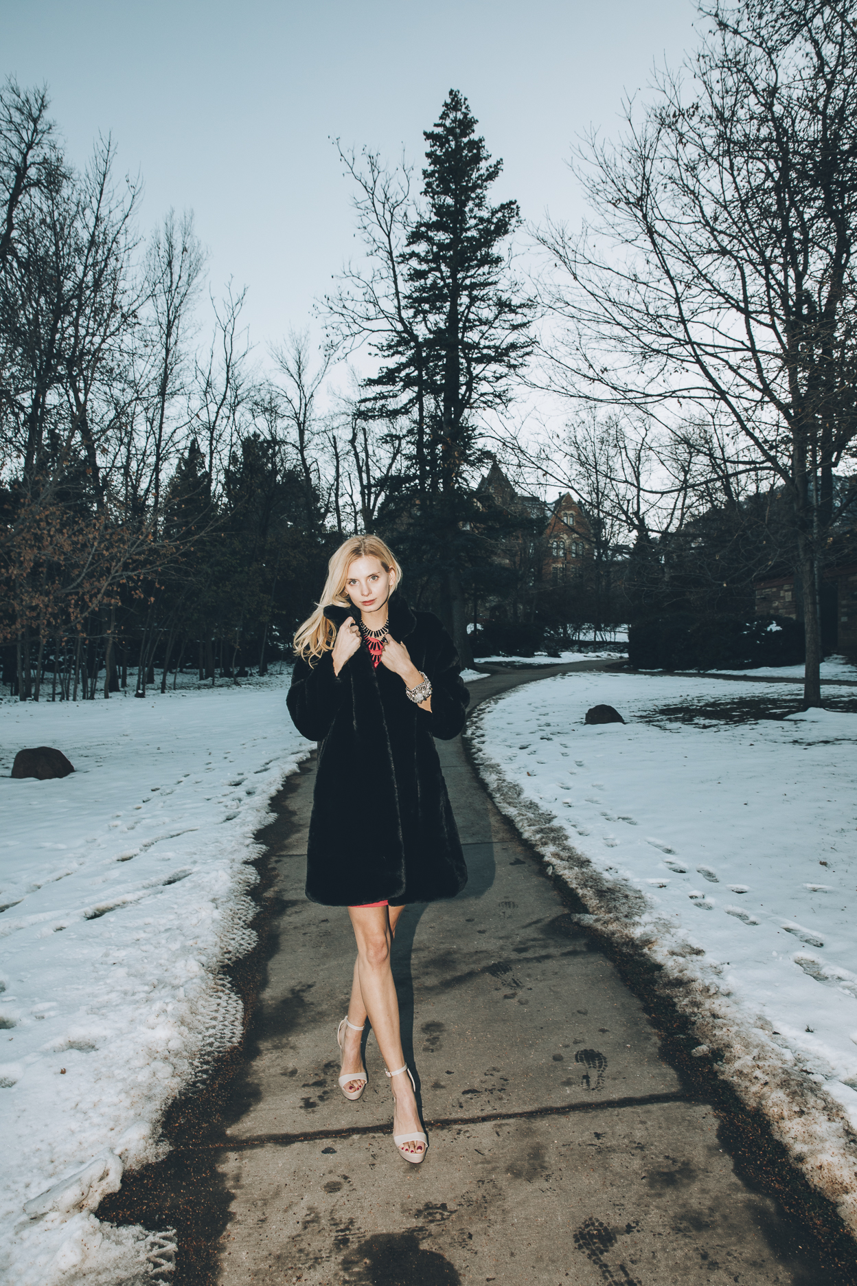 Model wearing statement cuff