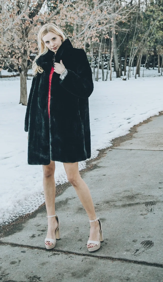 Model wearing statement cuff