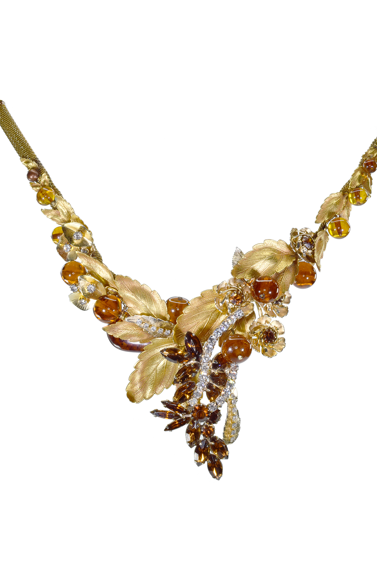 Janis Gold Leaf Vintage Necklace