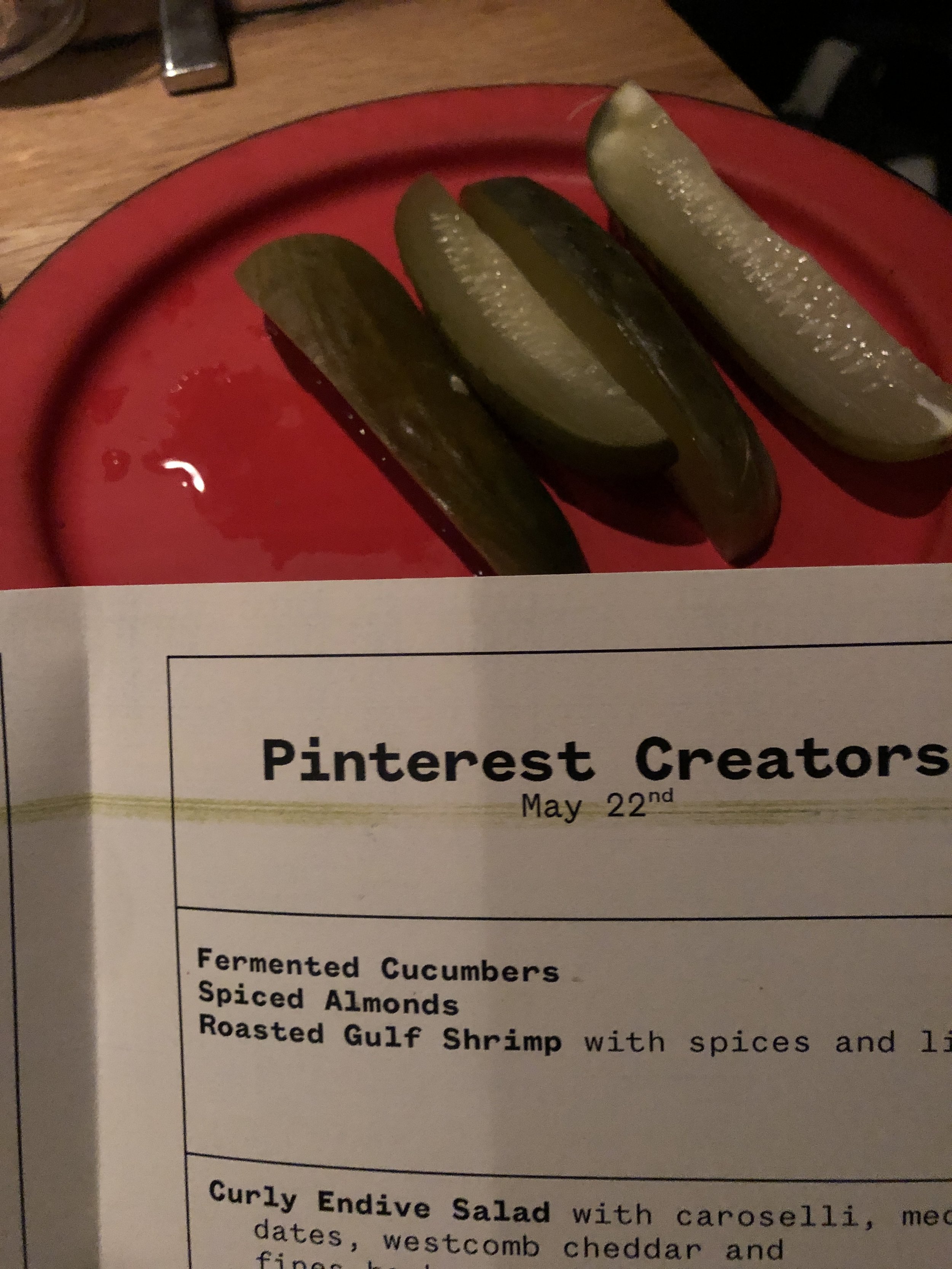 Pinterest Creators dinner