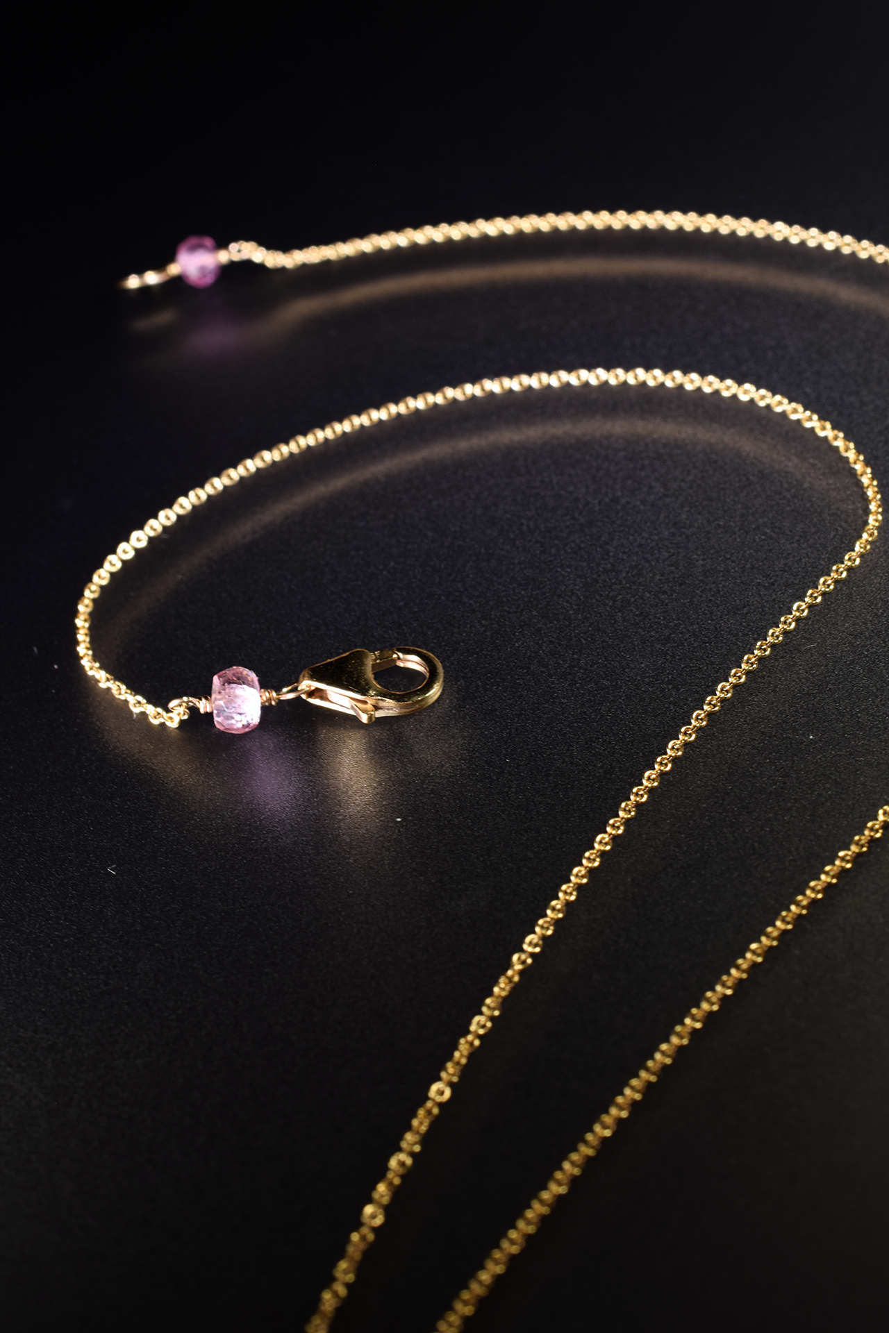 pink tourmaline necklace