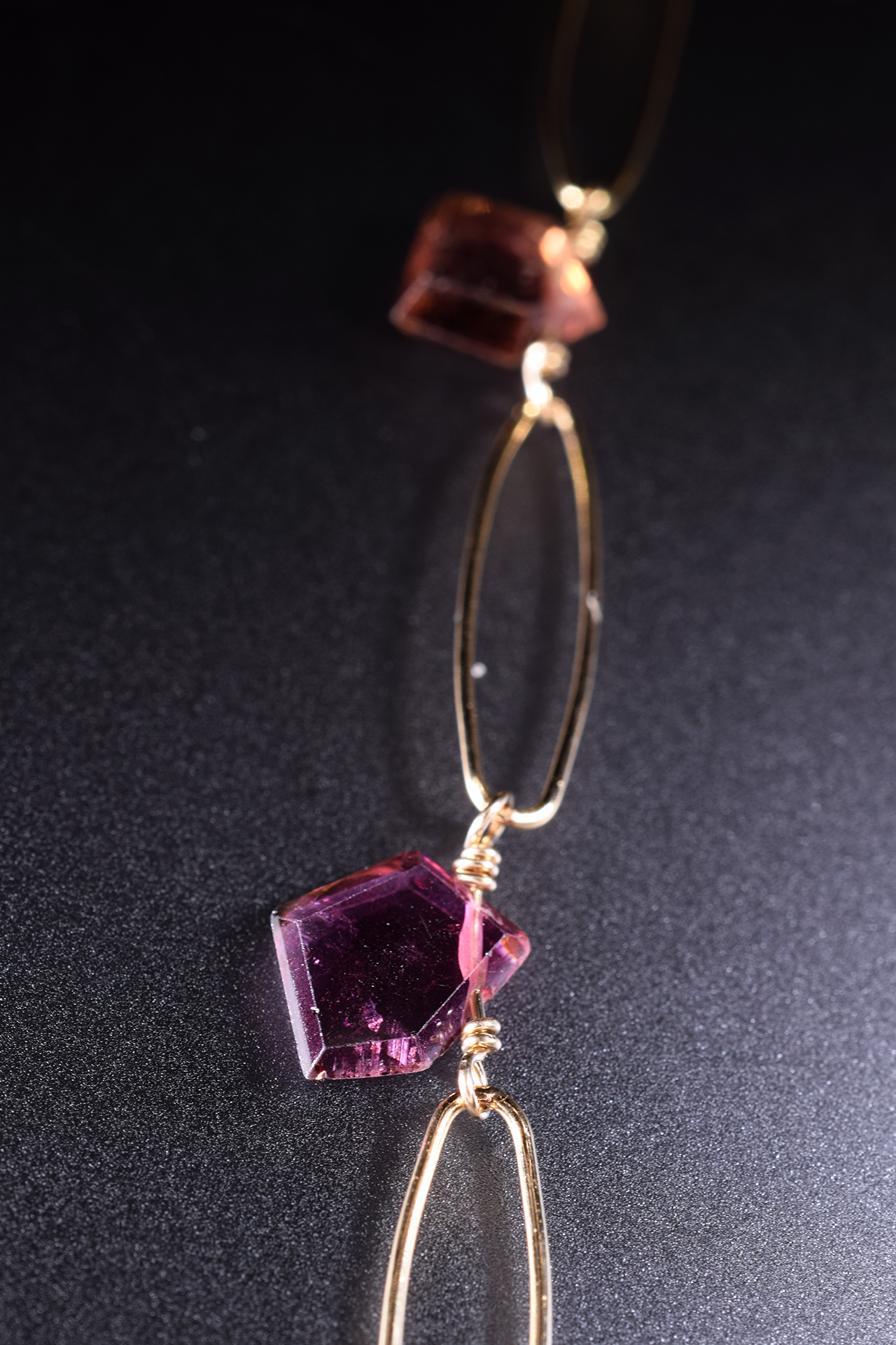 tourmaline and garnet necklace