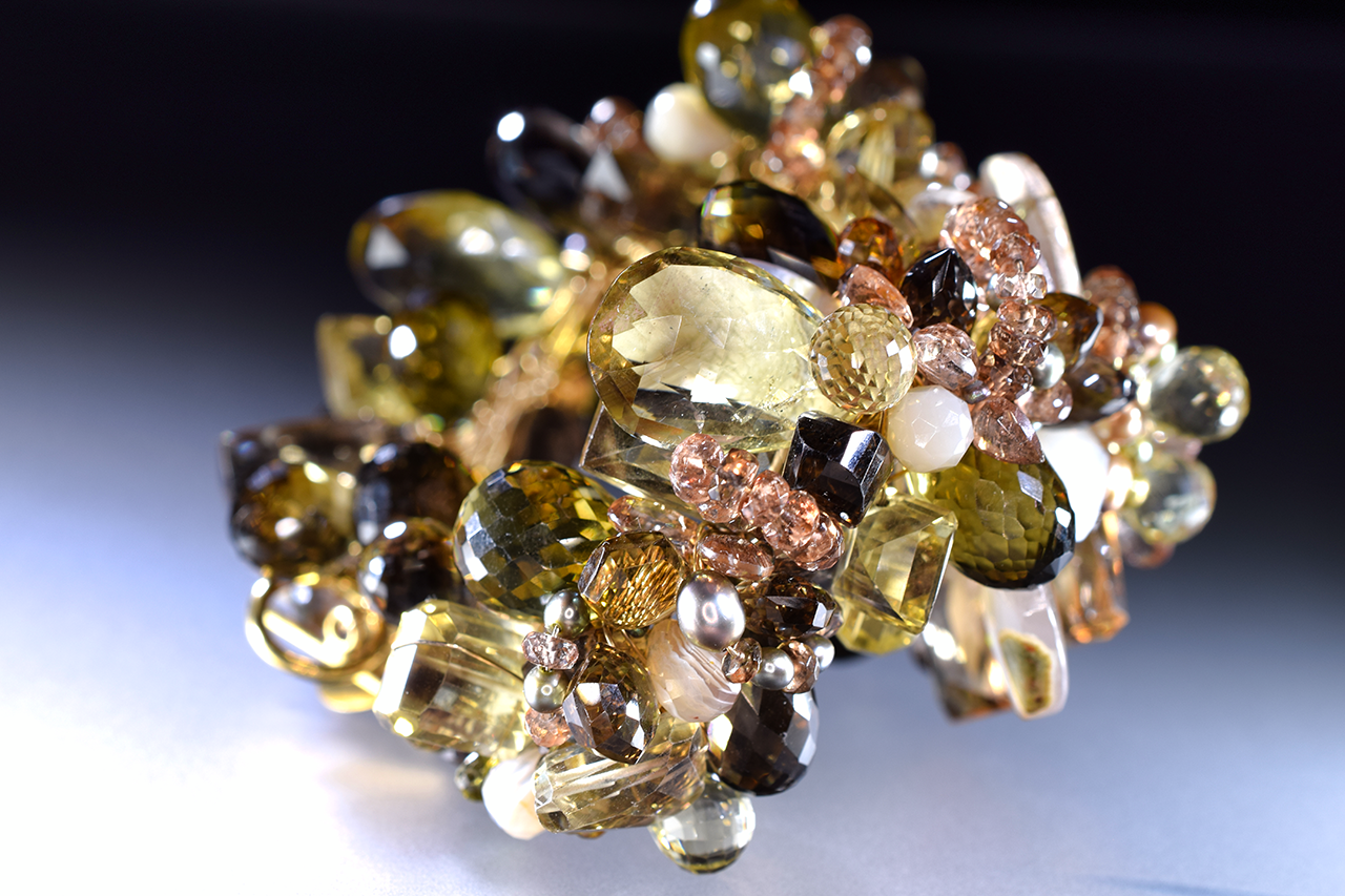gemstone cuff bracelet