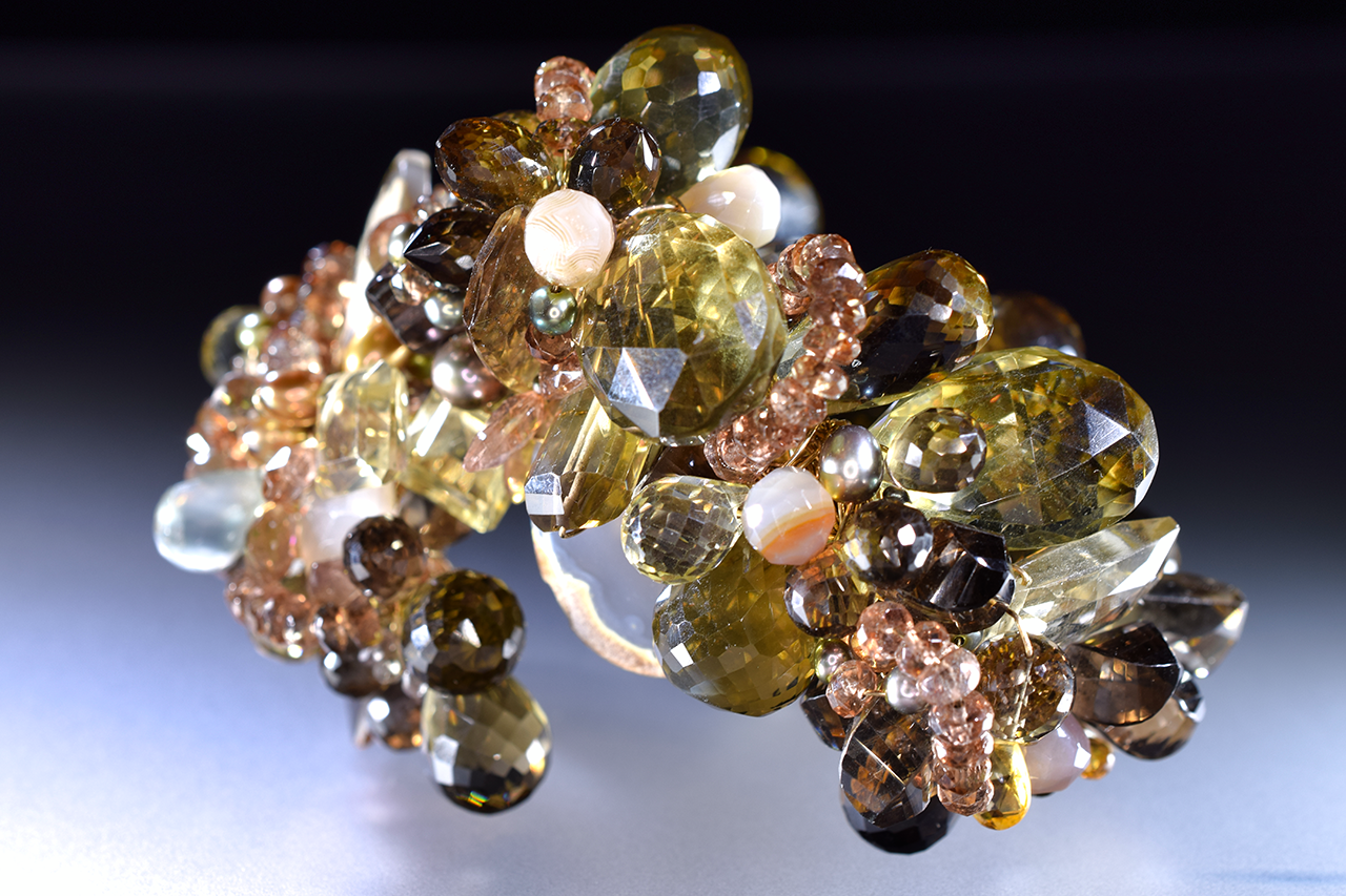 gemstone cuff bracelet