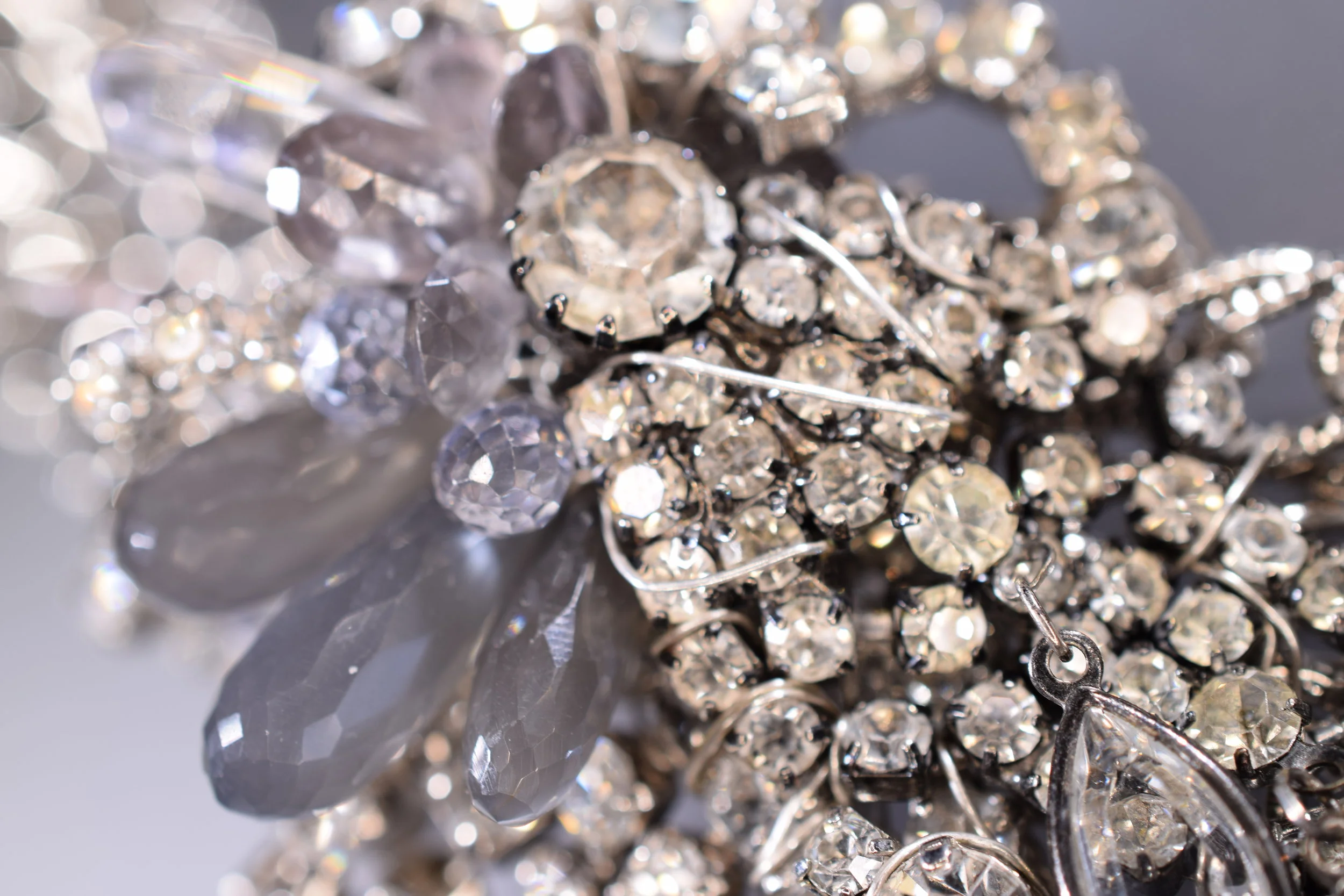  vintage and gemstone collar necklace