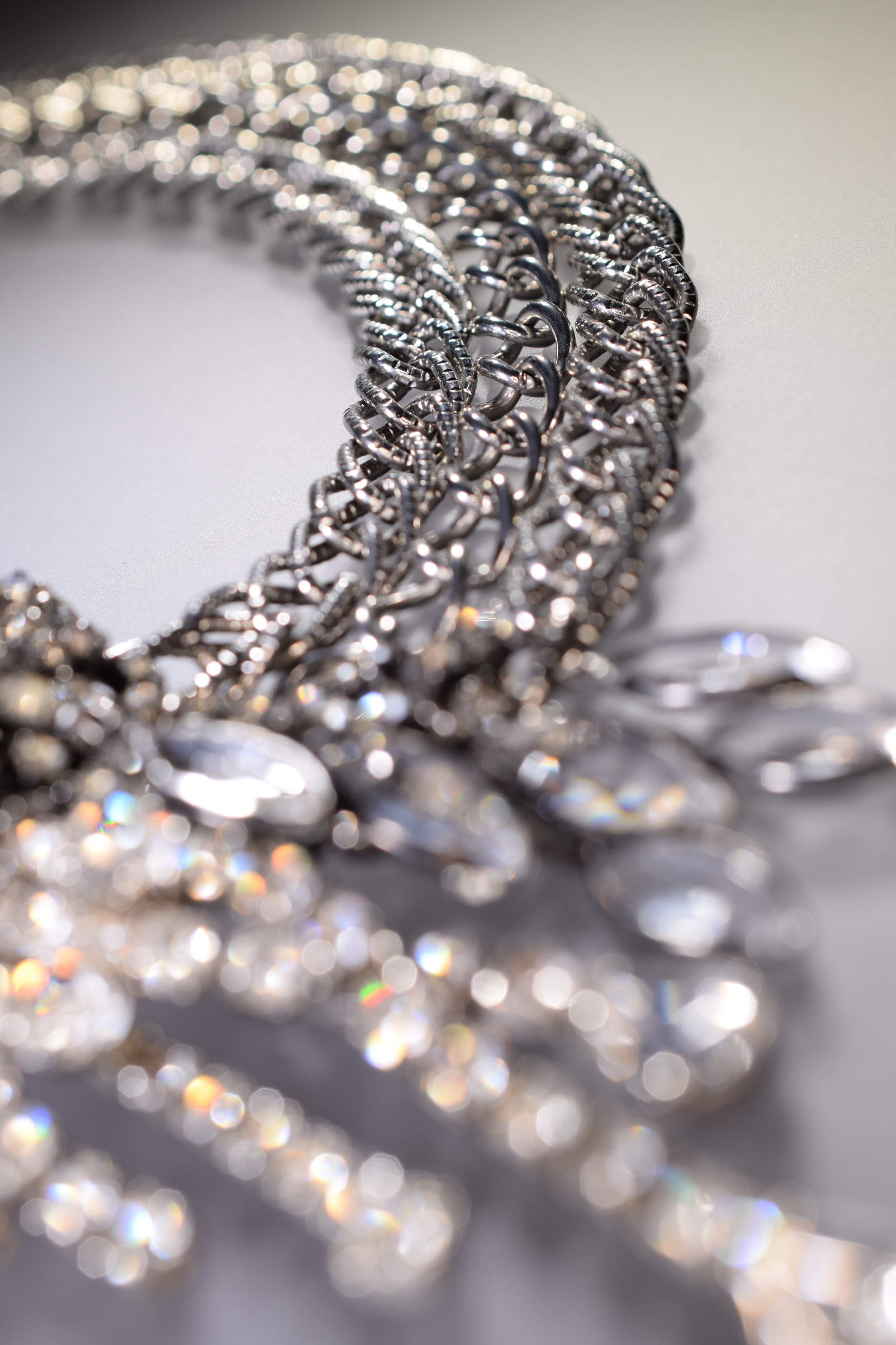  vintage and gemstone collar necklace