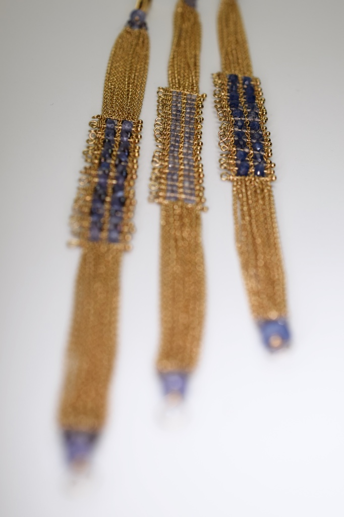 gemstone woven layering bracelets