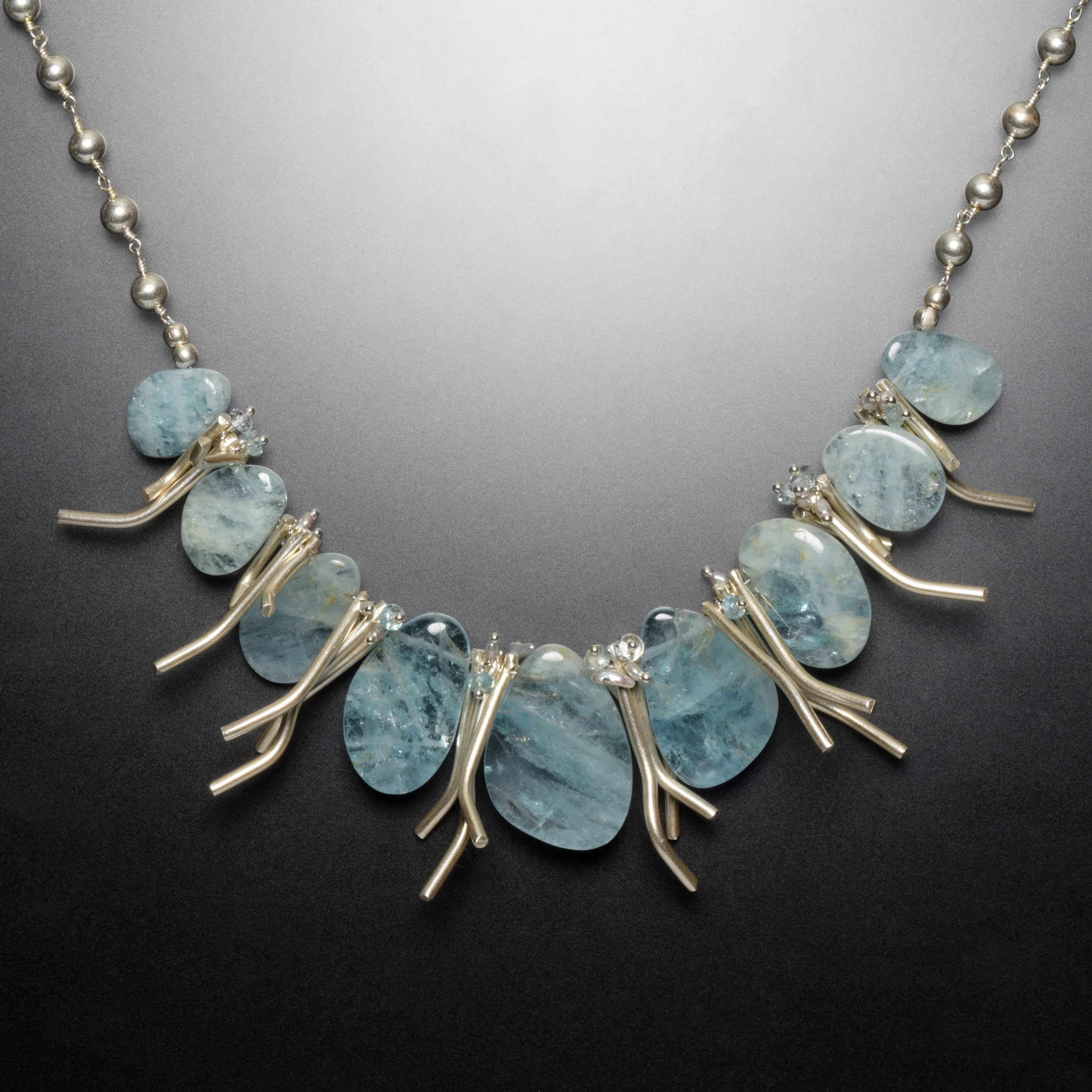 Piscis Austrinus Aquamarine Necklace