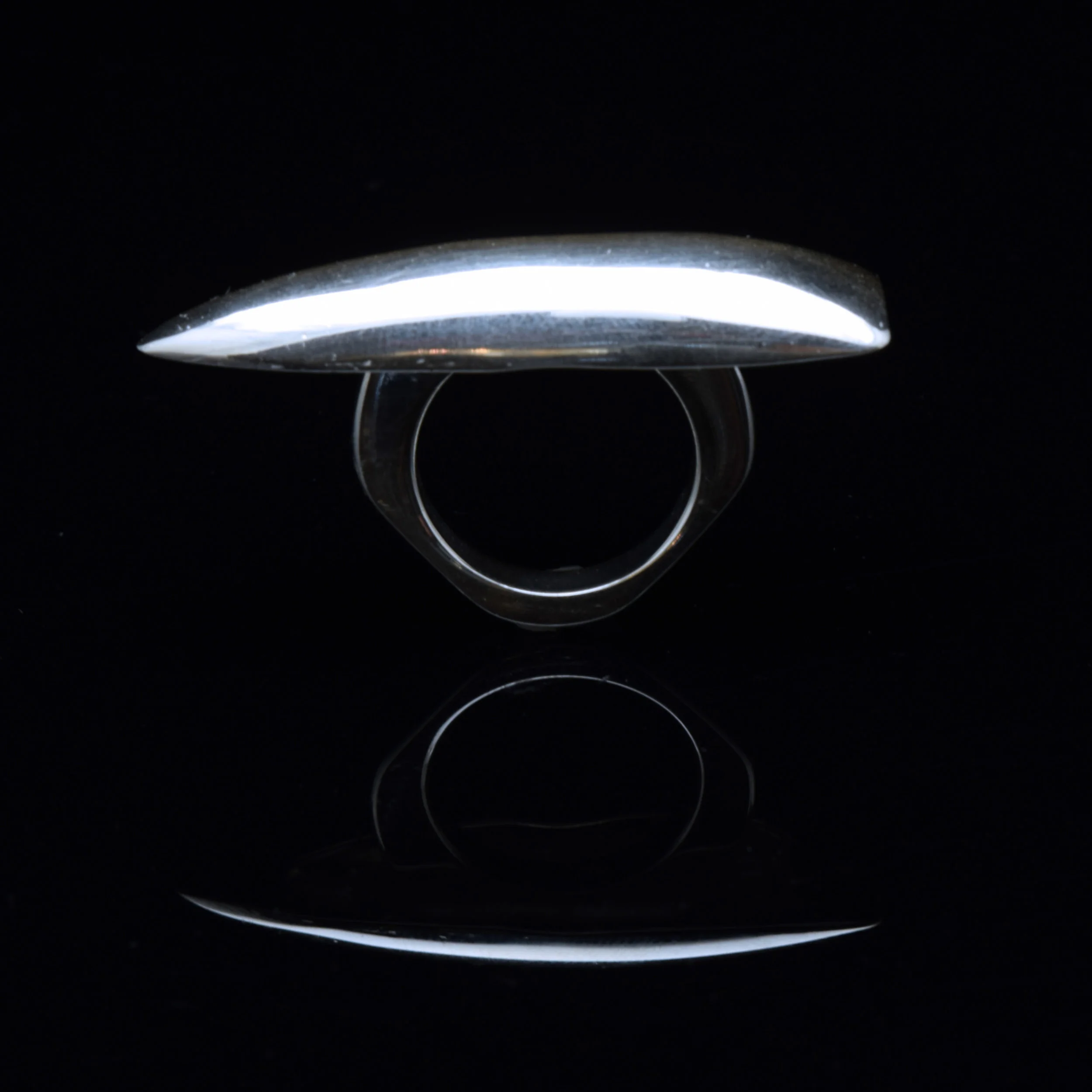 casted sterling silver talon ring