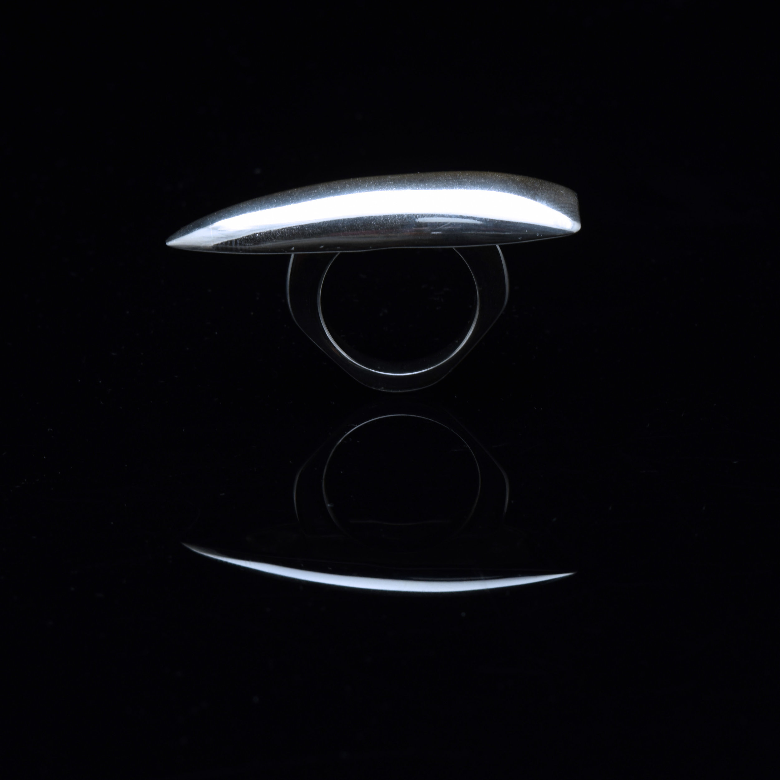 casted sterling silver talon ring