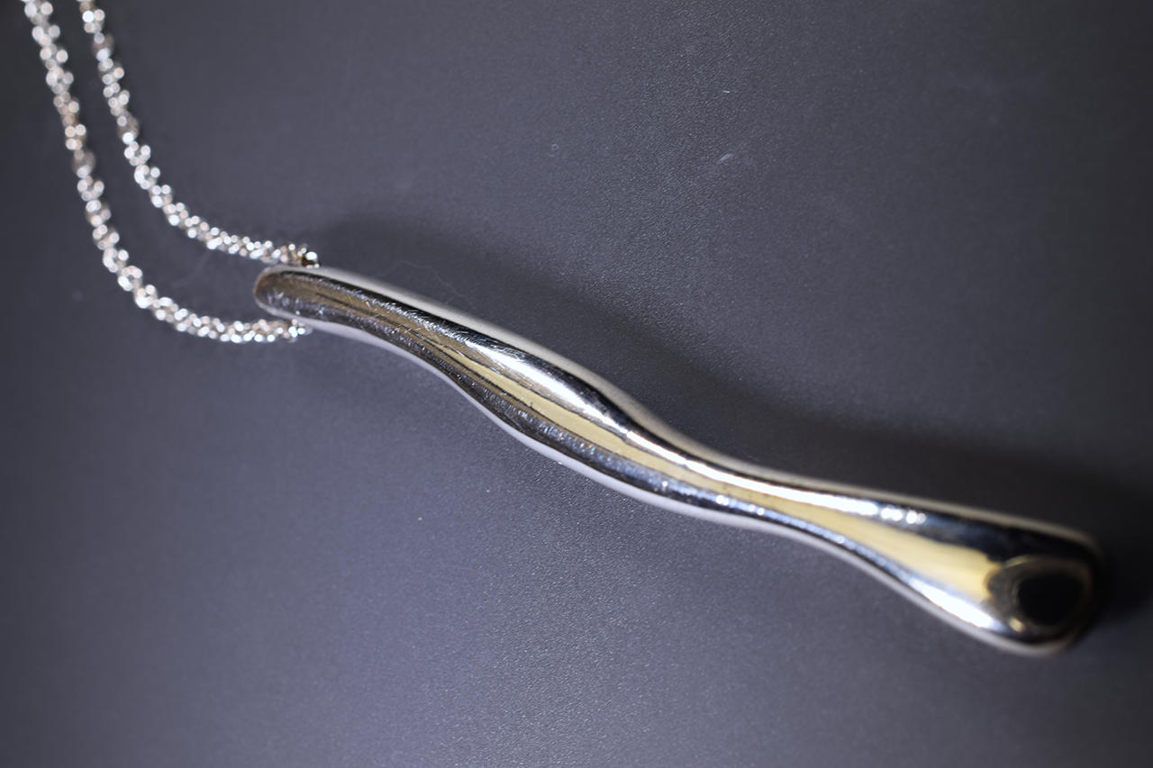 long sterling silver pendant necklace