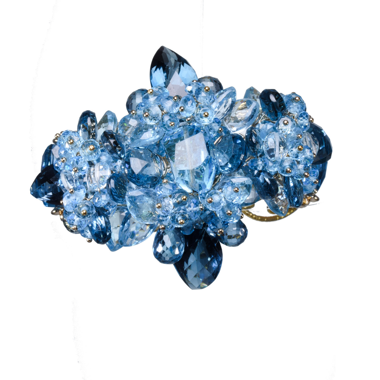swiss blue and london blue topaz custom jewelry
