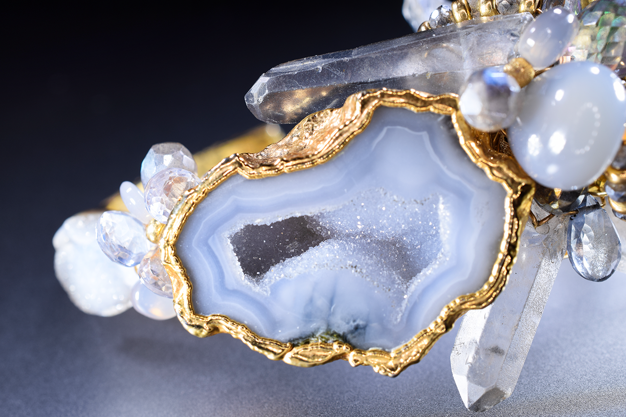 Druzy and Gemstone Bracelet