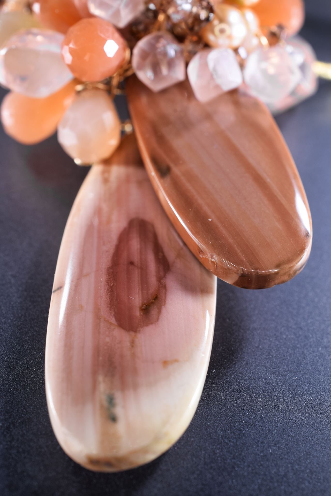 Imperial Jasper and sunstone Necklace