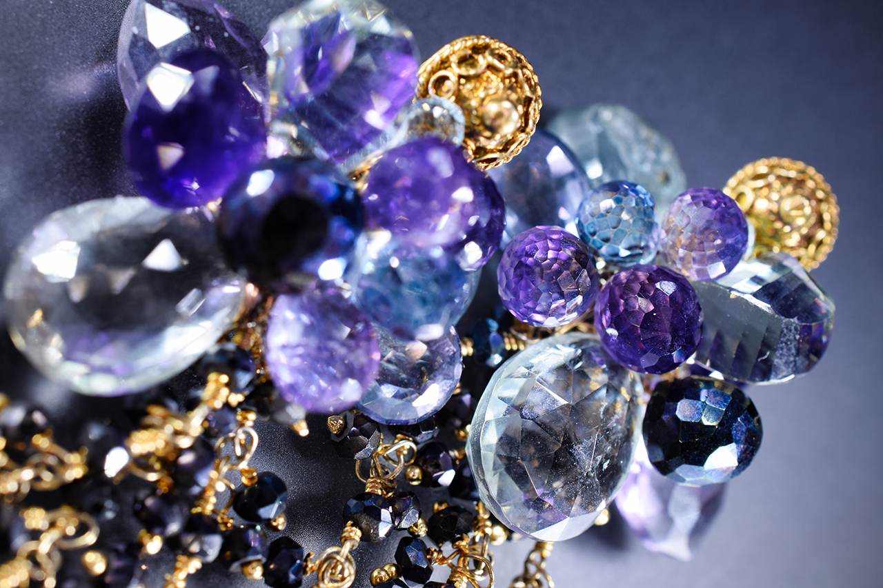 Multi-Drop Gemstone Statement Earrings