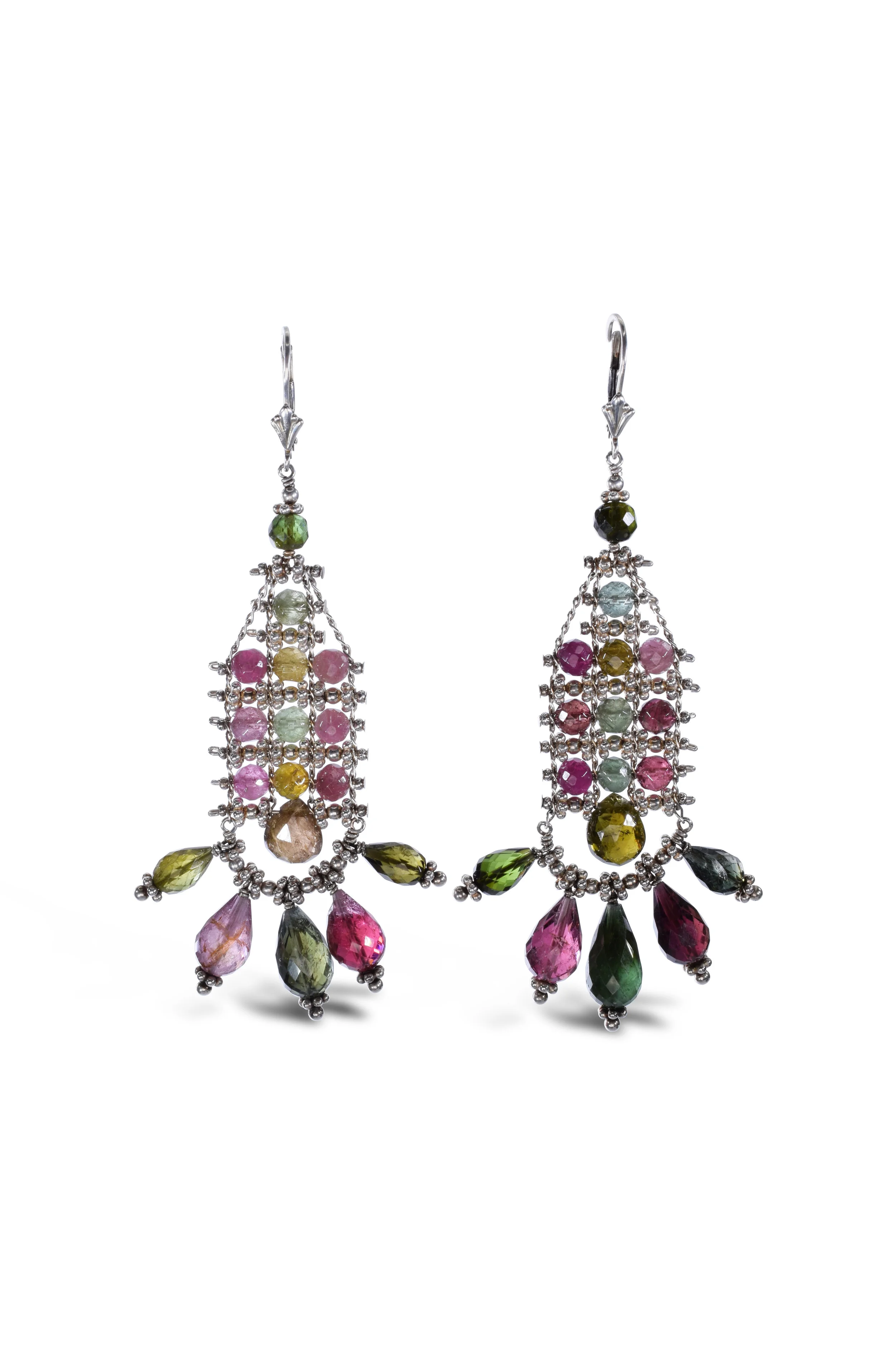 Tourmaline Chandelier Earrings