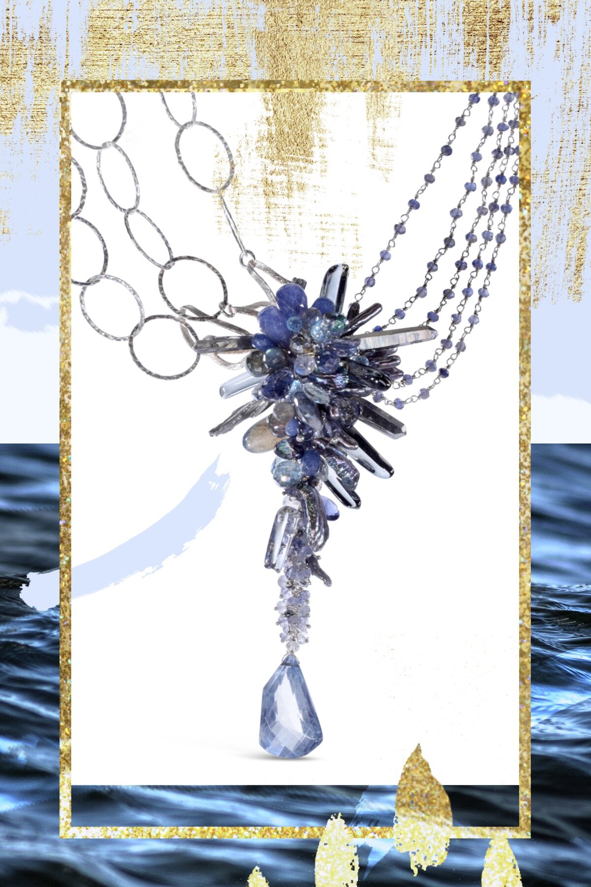 iolite-ombre-gemstone-cluster-necklace