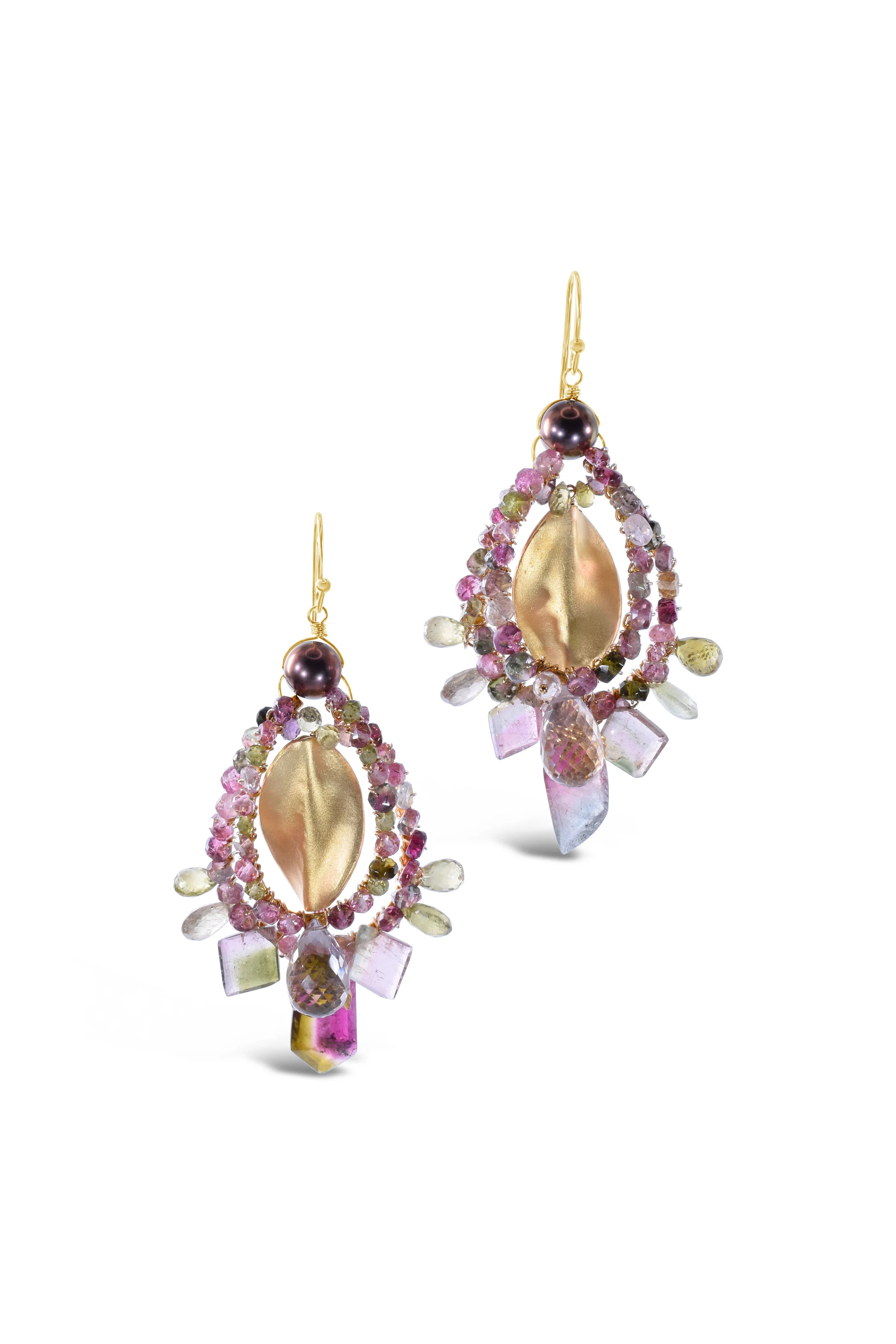 Tourmaline Chandelier Earrings