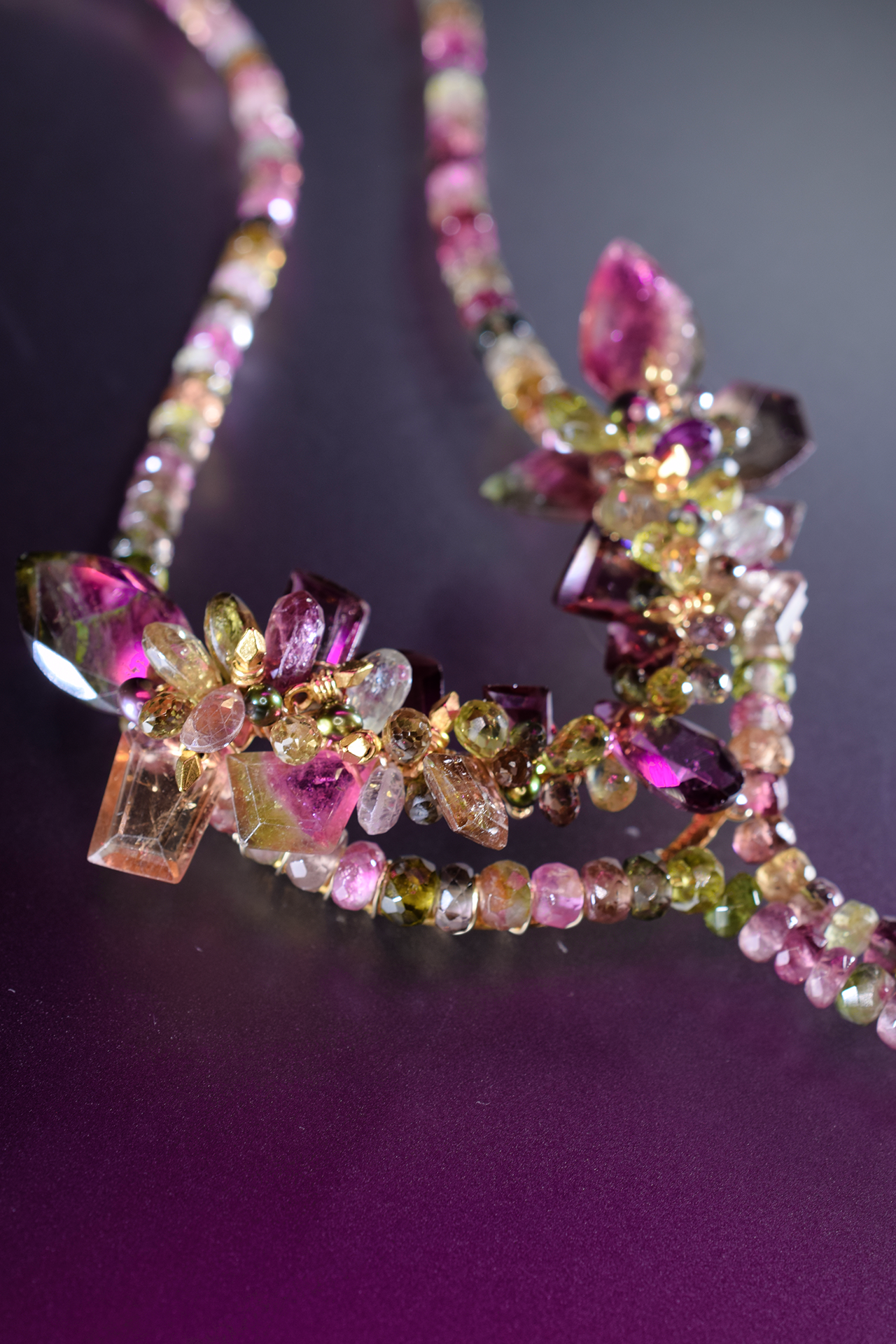 Double Stranded Tourmaline Necklace