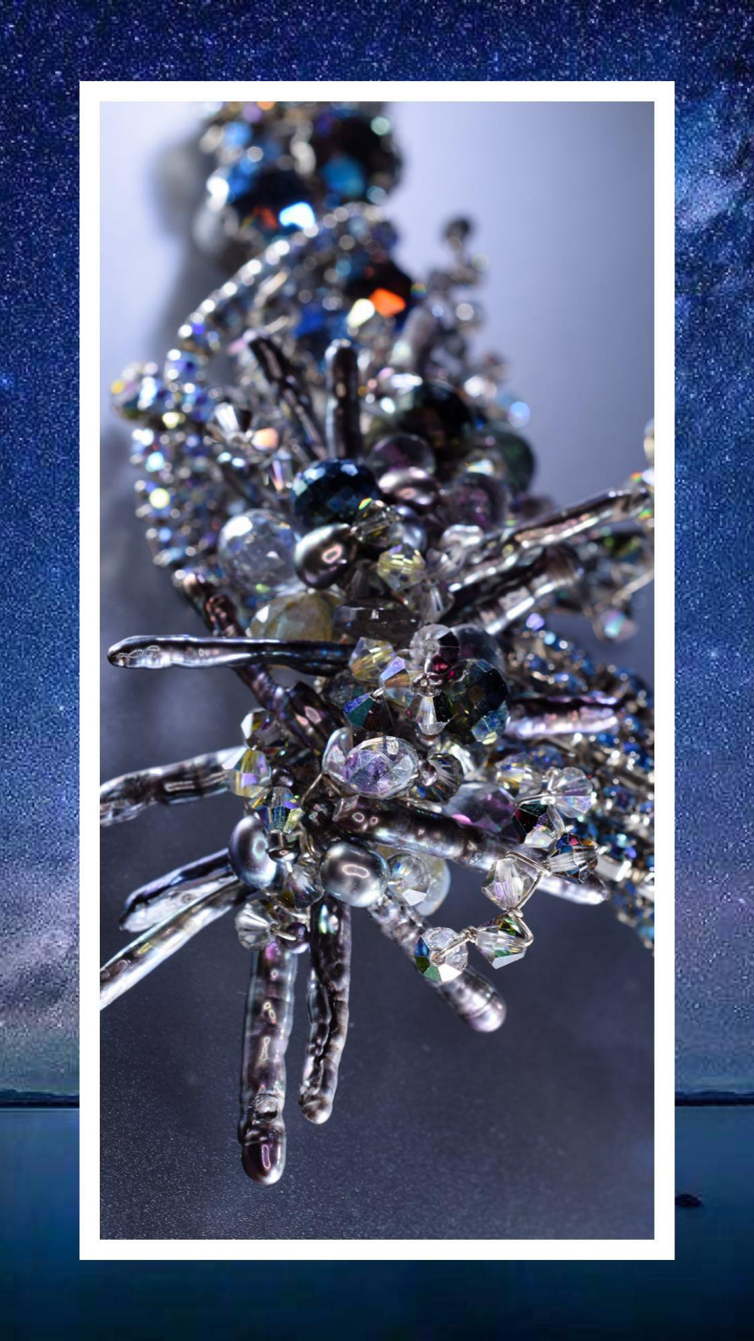 Joan of Arc Rhinestone Collar Necklace