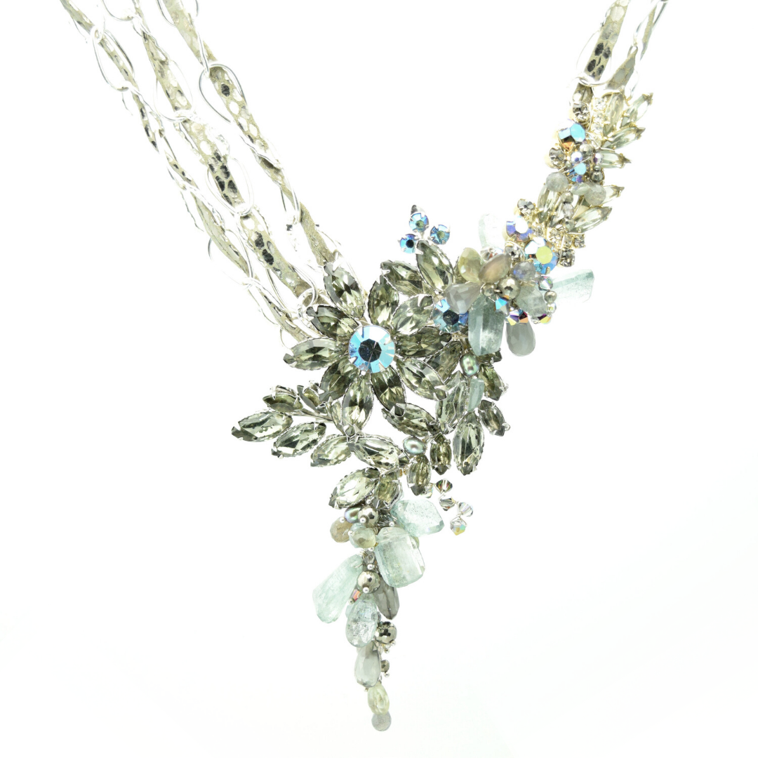 Marie Curie Aquamarine Vintage Necklace