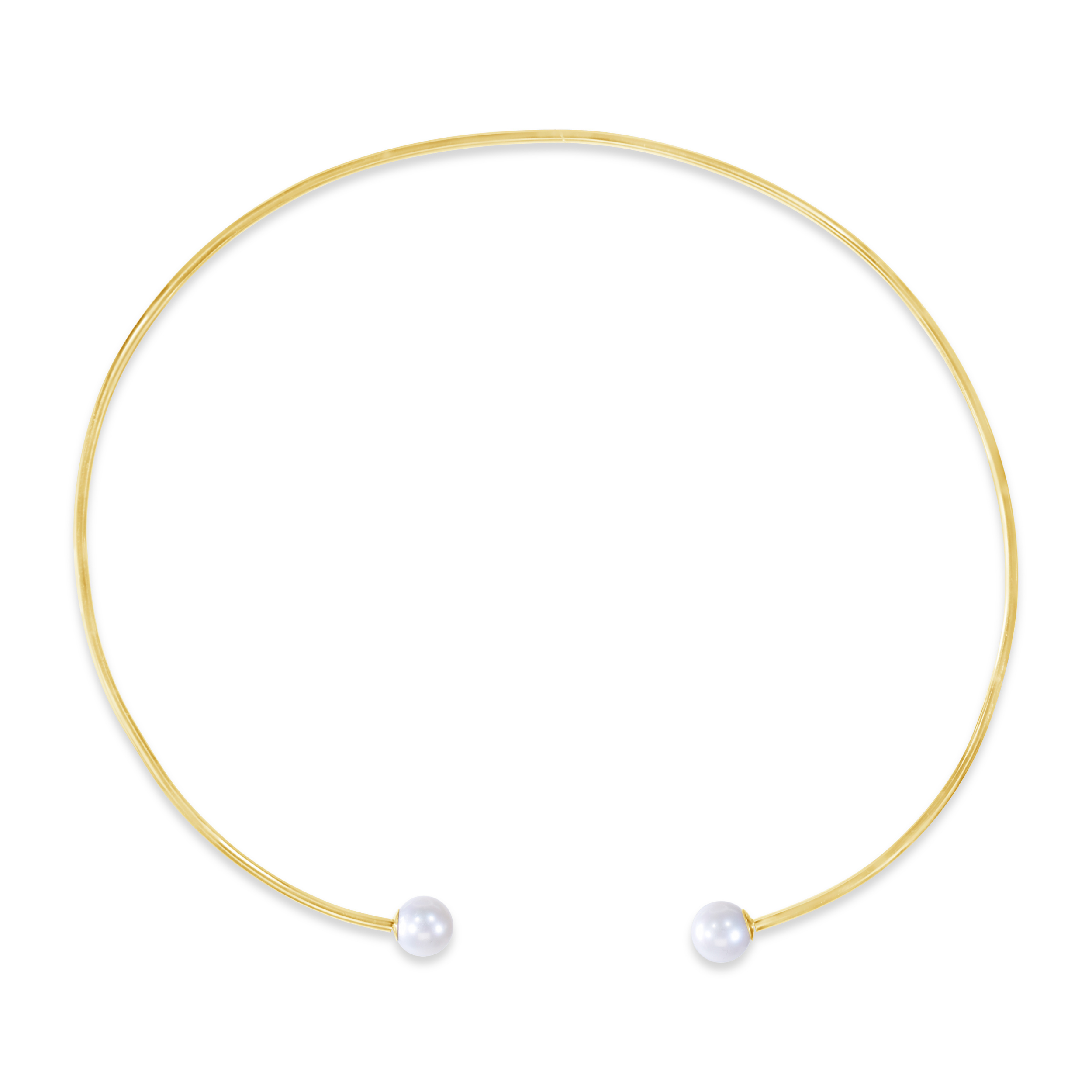 14k Gold -Filled 2 Pearl Choker