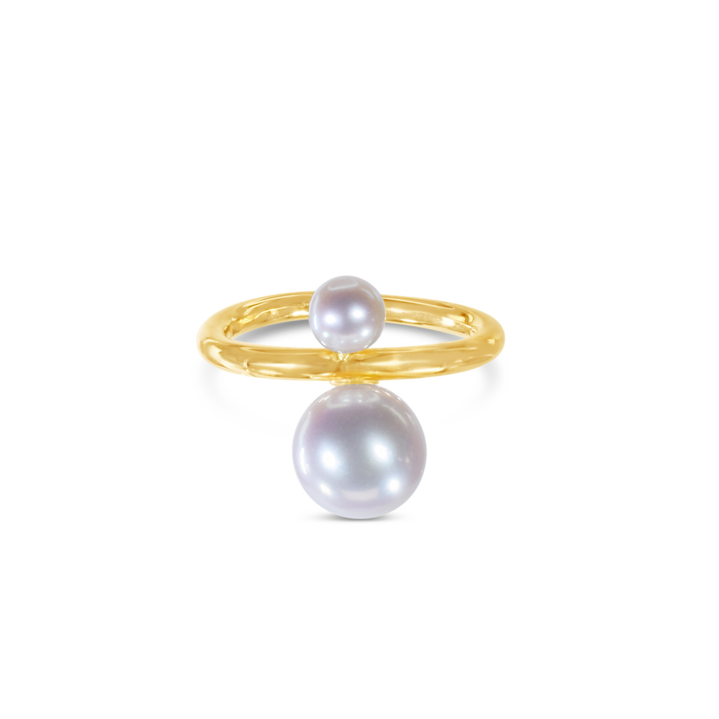 14k Gold-Filled Graduated Pearl Ring