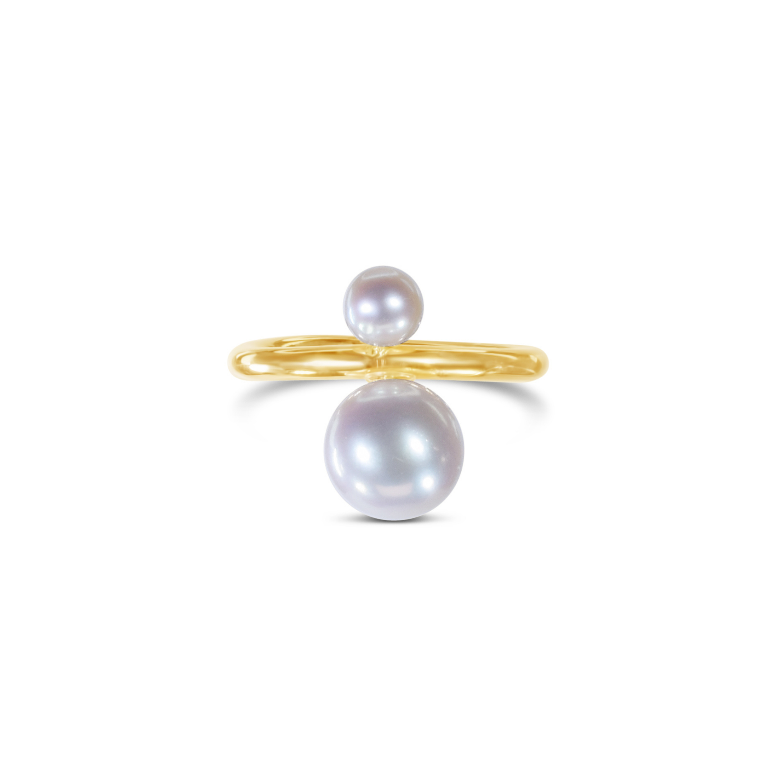 14k Gold-Filled Graduated Pearl Ring