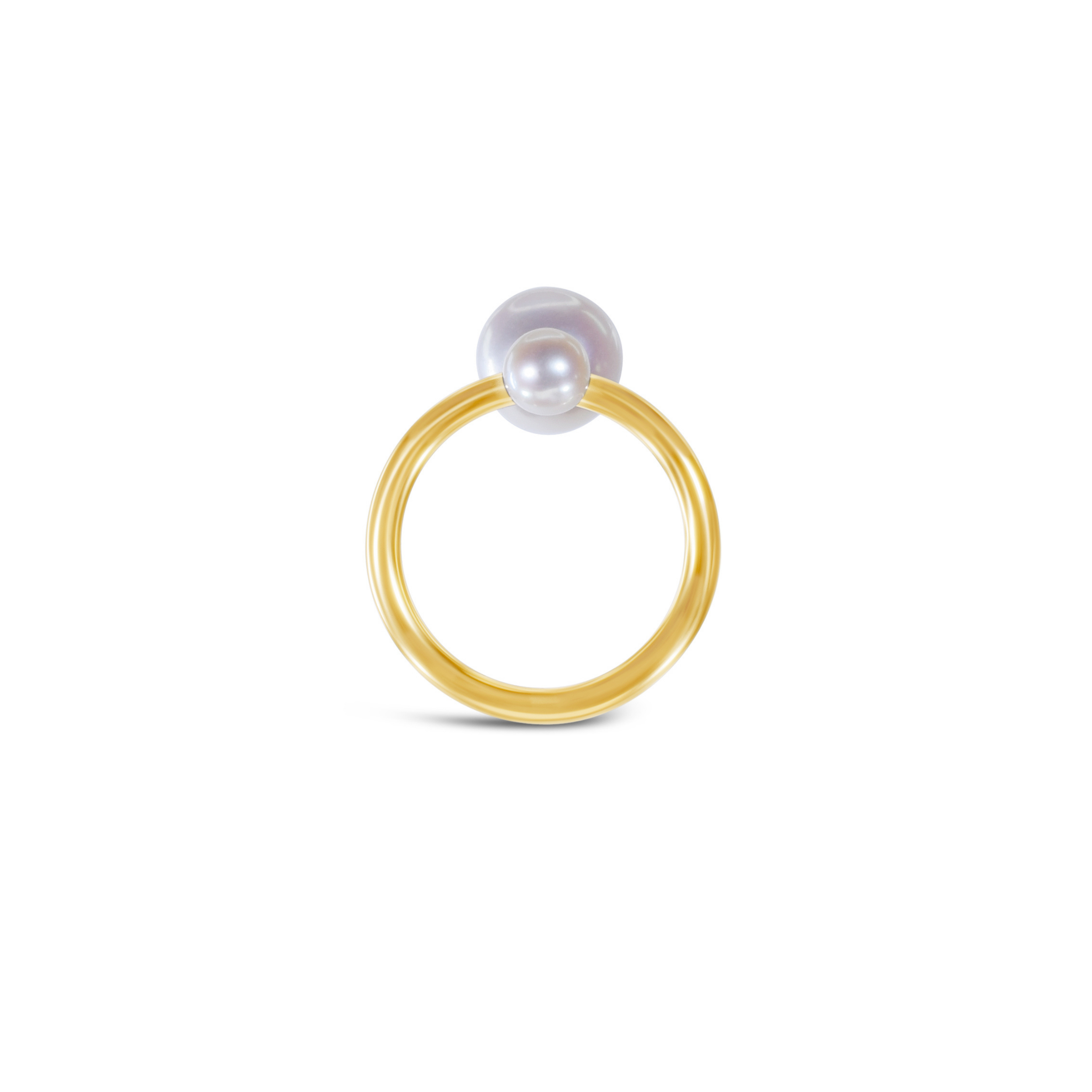 14k Gold-Filled Graduated Pearl Ring