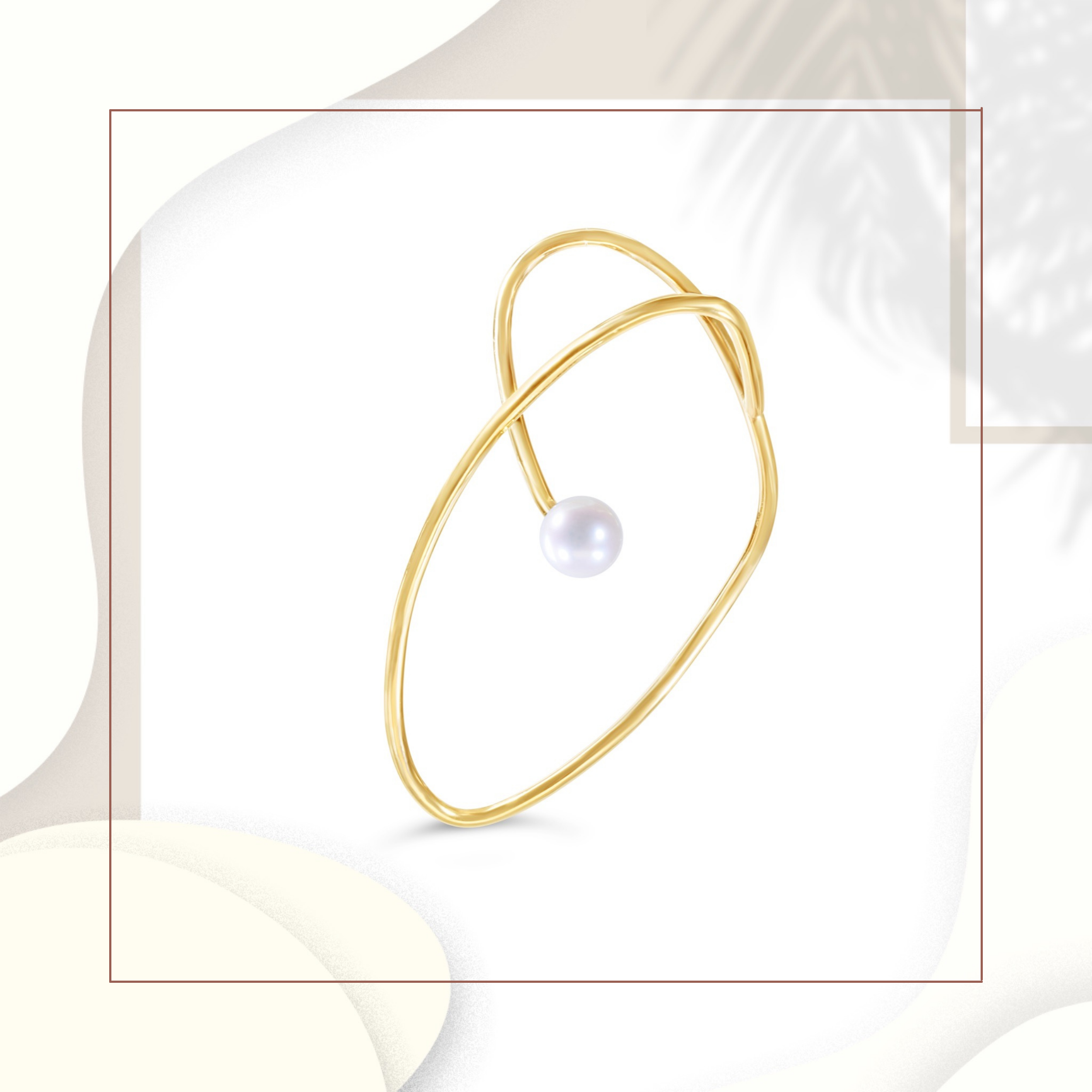 14K Gold-Filled Single Pearl Ear Cuff
