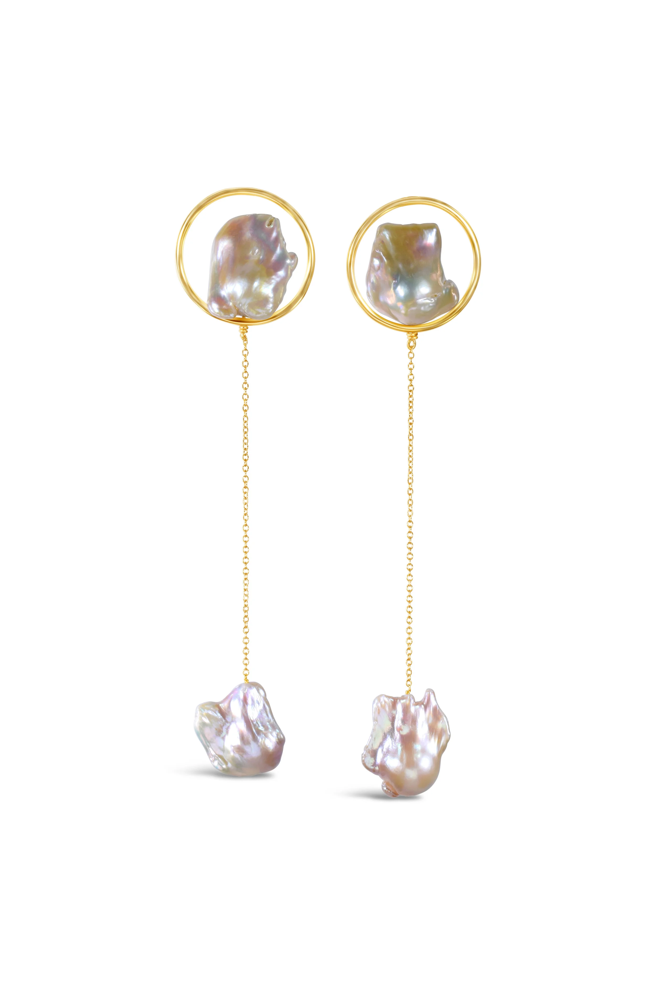 Baroque Pearl Statement Earrings