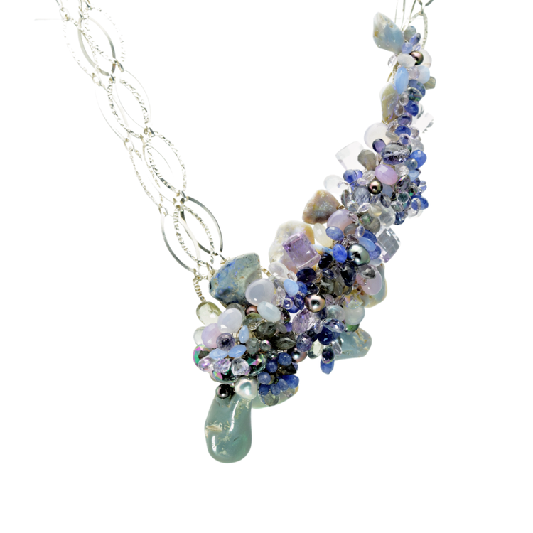 Australian Opal Statement Necklace, by Andrea Li