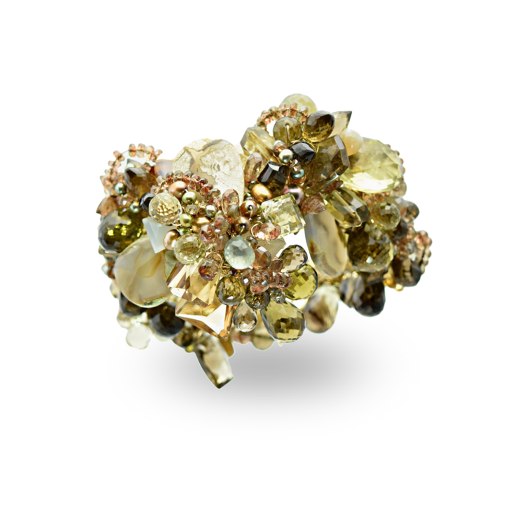 Dinosaur Agate & Andalusite Statement Cuff, by Andrea Li