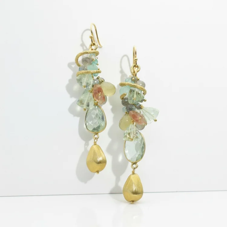Gemstone La Cienga Earring, by Andrea Li