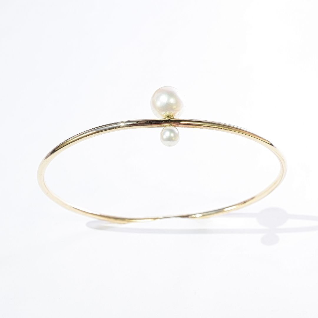 14k Gold-Filled Graduated Two Pearl Bangle (3).jpg