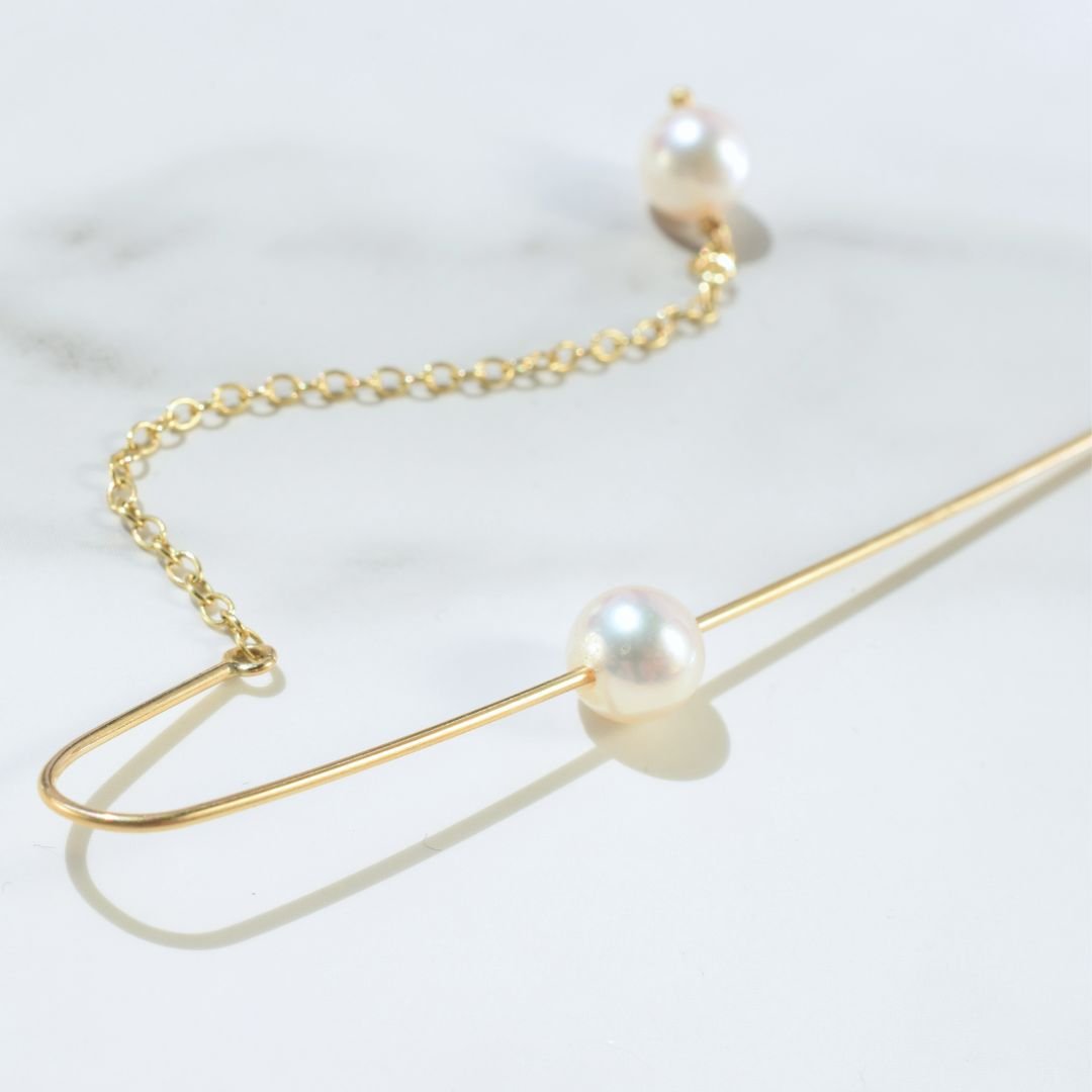 14K Long Ear Threader with Chain and Two Pearls.jpg