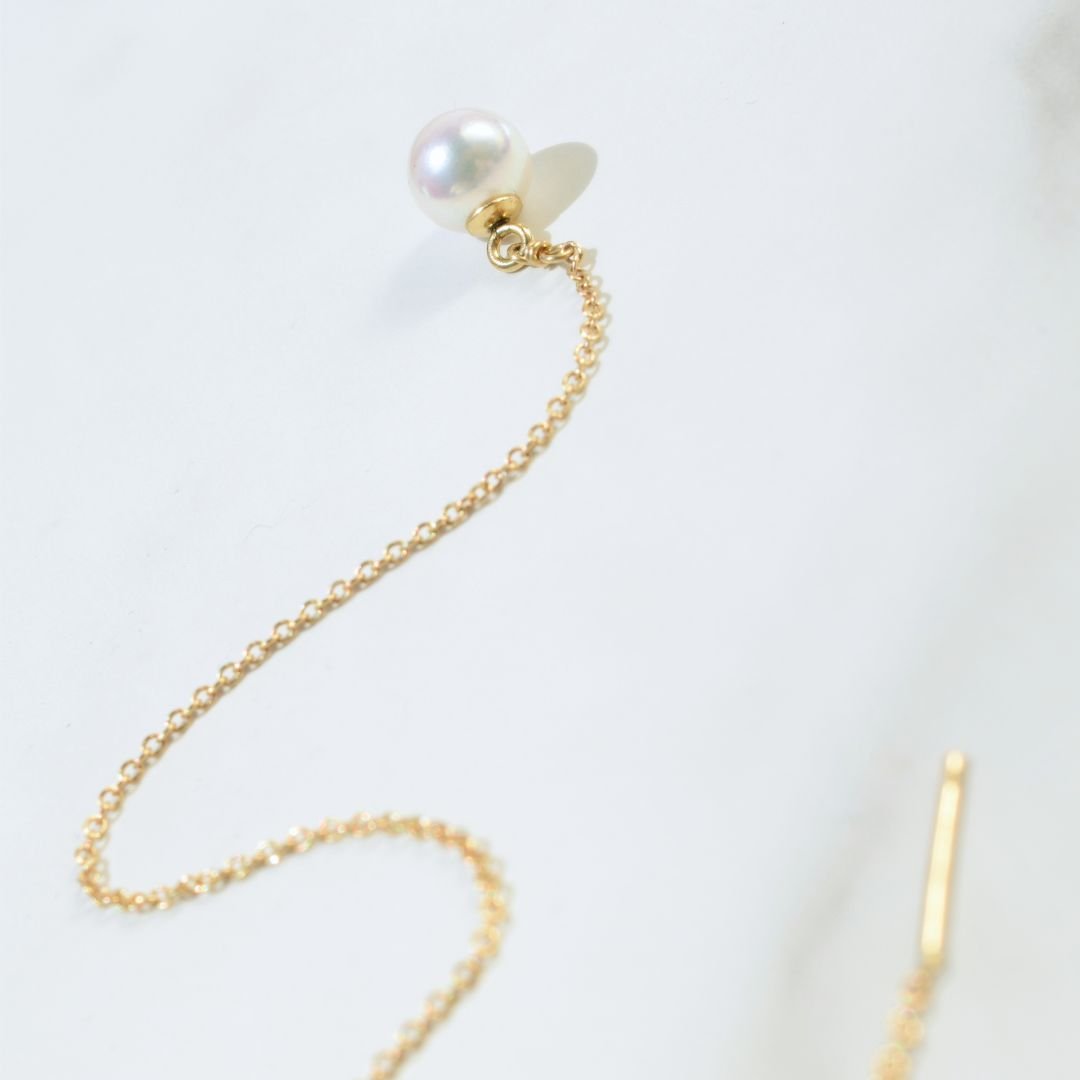 14k Extra Long Delicate Chain Ear Threader with Akoya Pearl (5).jpg