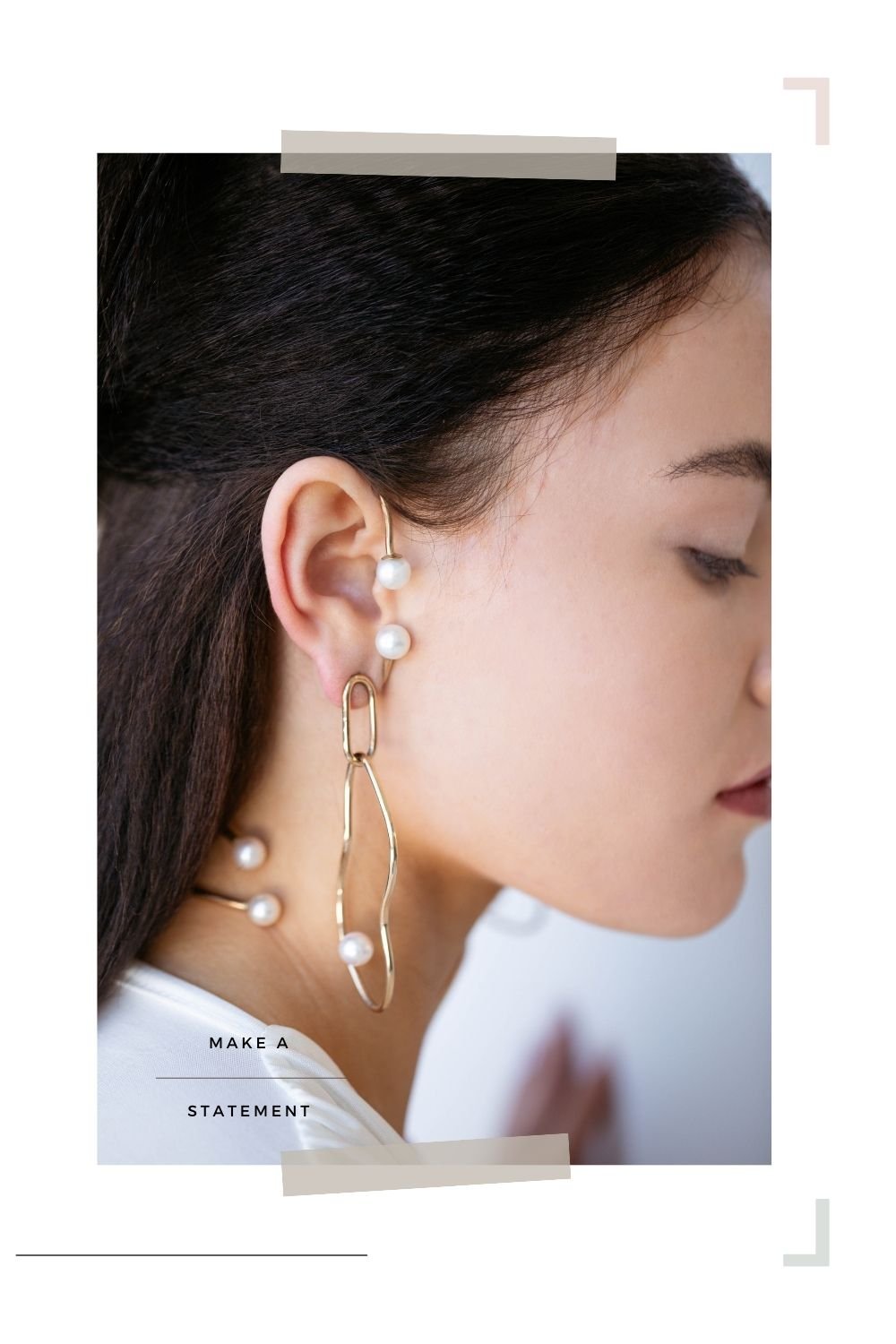Organic Shaped Gold Single Pearl Earrings (5).jpg