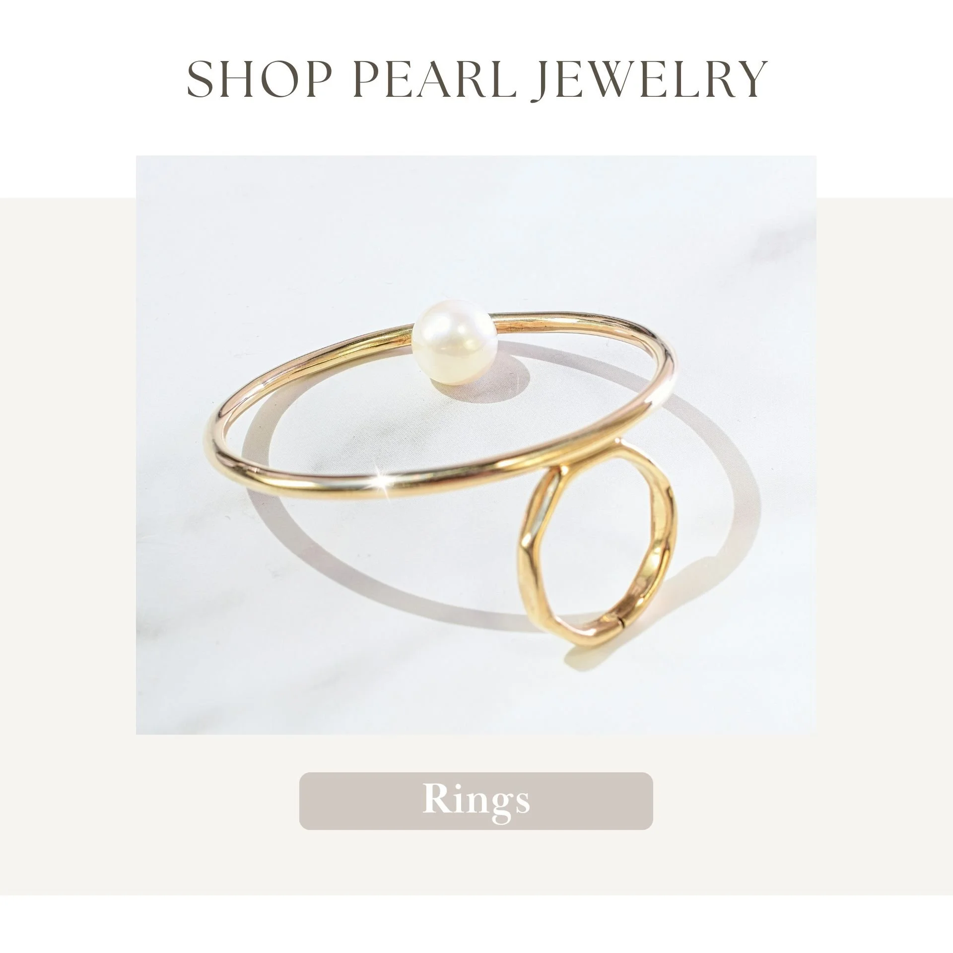 Let your personality shine through with our exclusive pearl and gold statement ring, handcrafted for those who value unique statement style and personal expression.